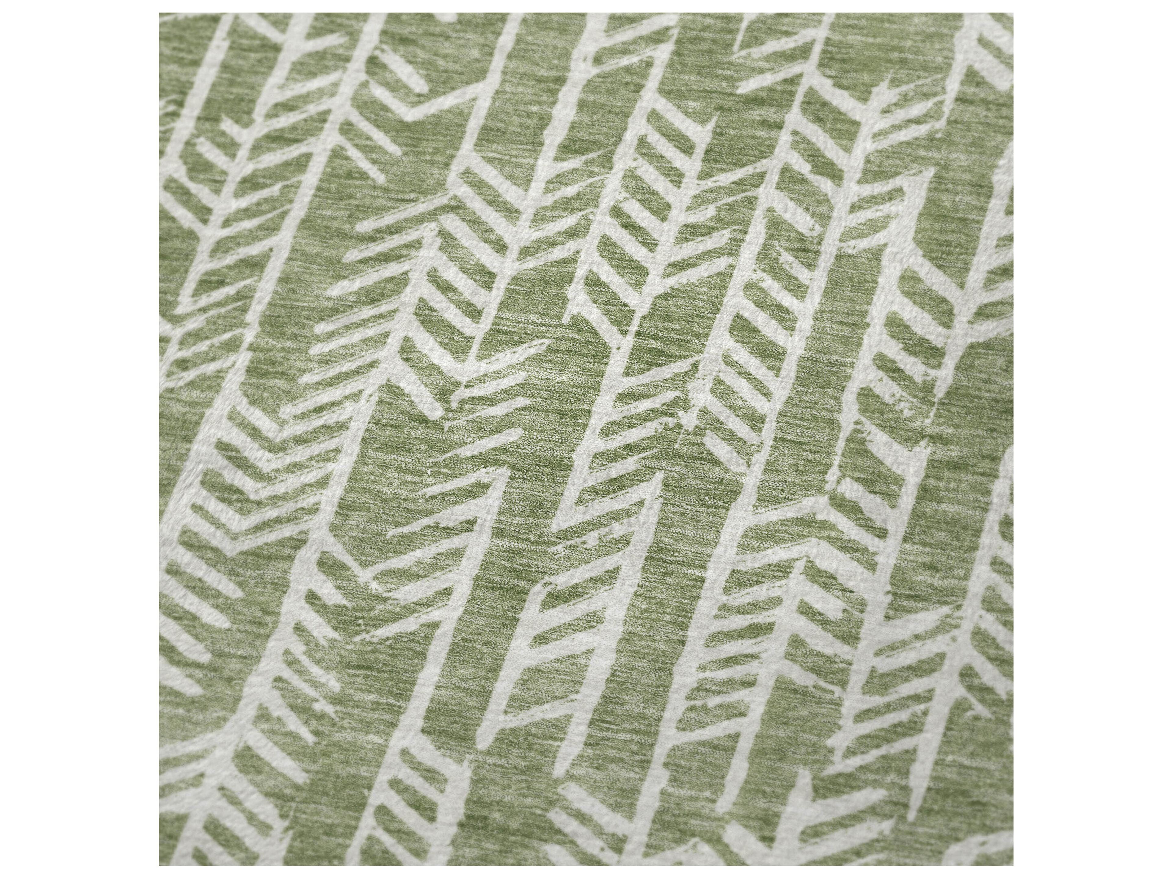 Dalyn Sherpa Green Polyester Throw