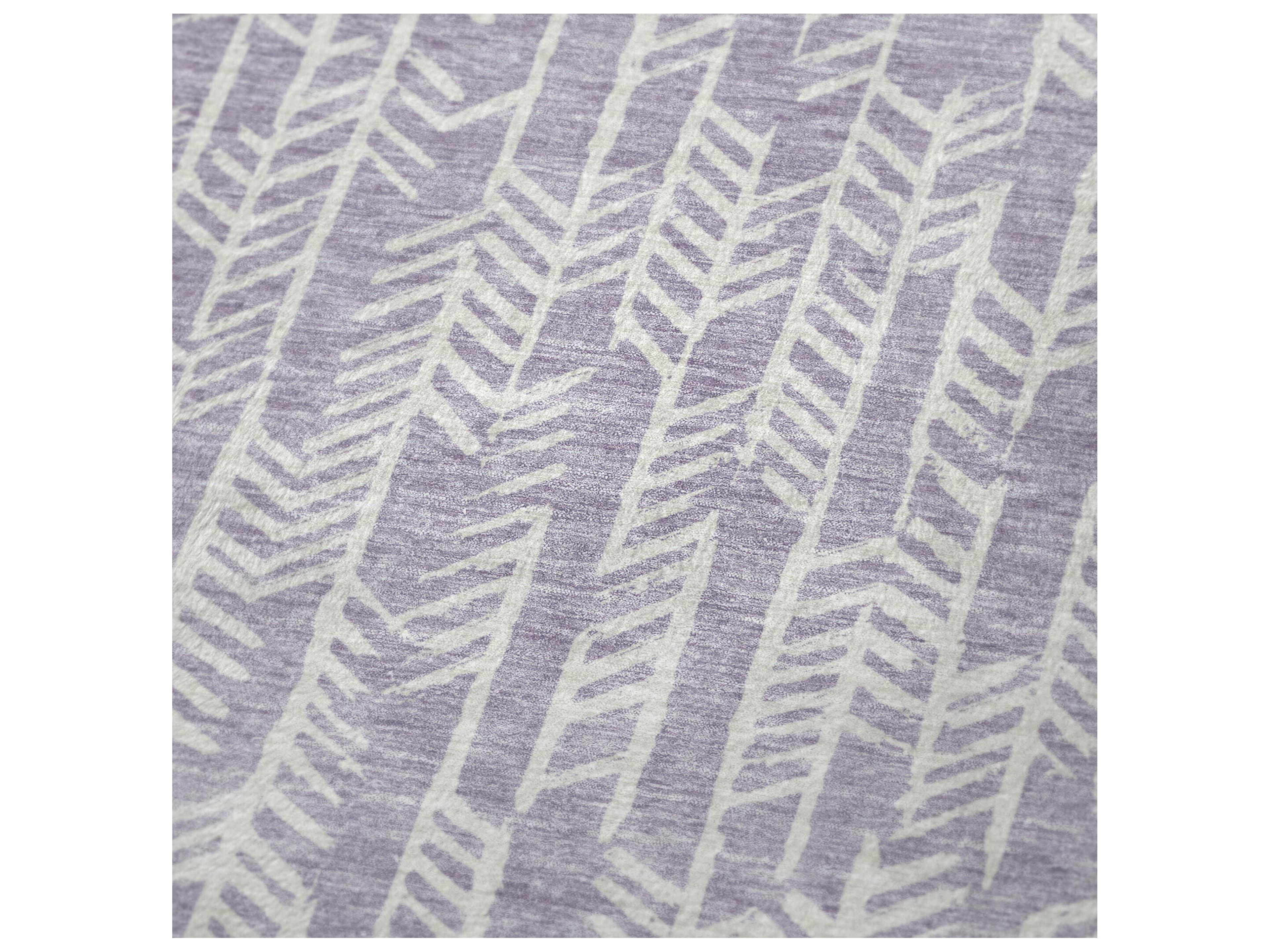 Dalyn Sherpa Purple Polyester Throw