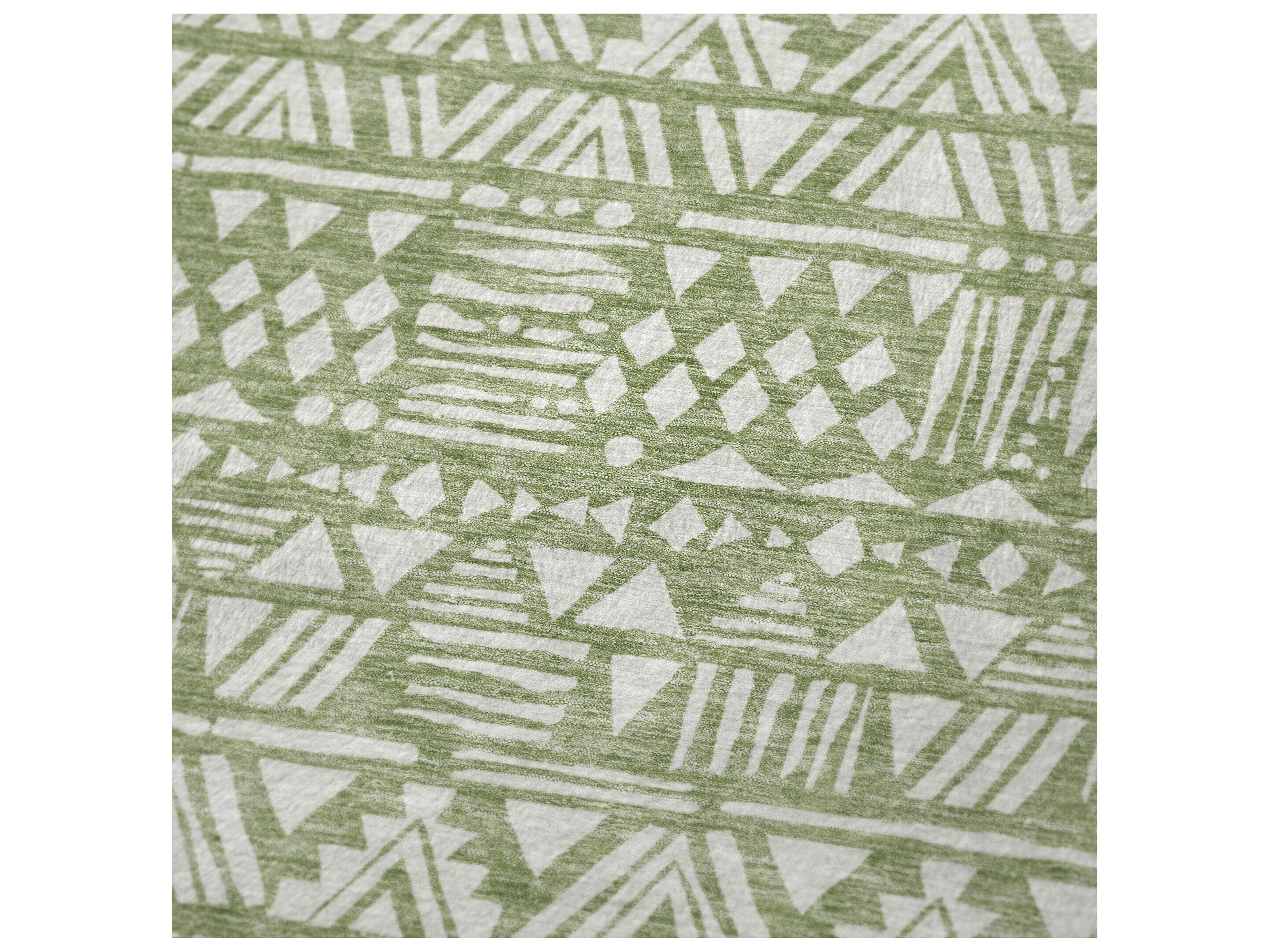 Dalyn Sherpa Green Polyester Throw