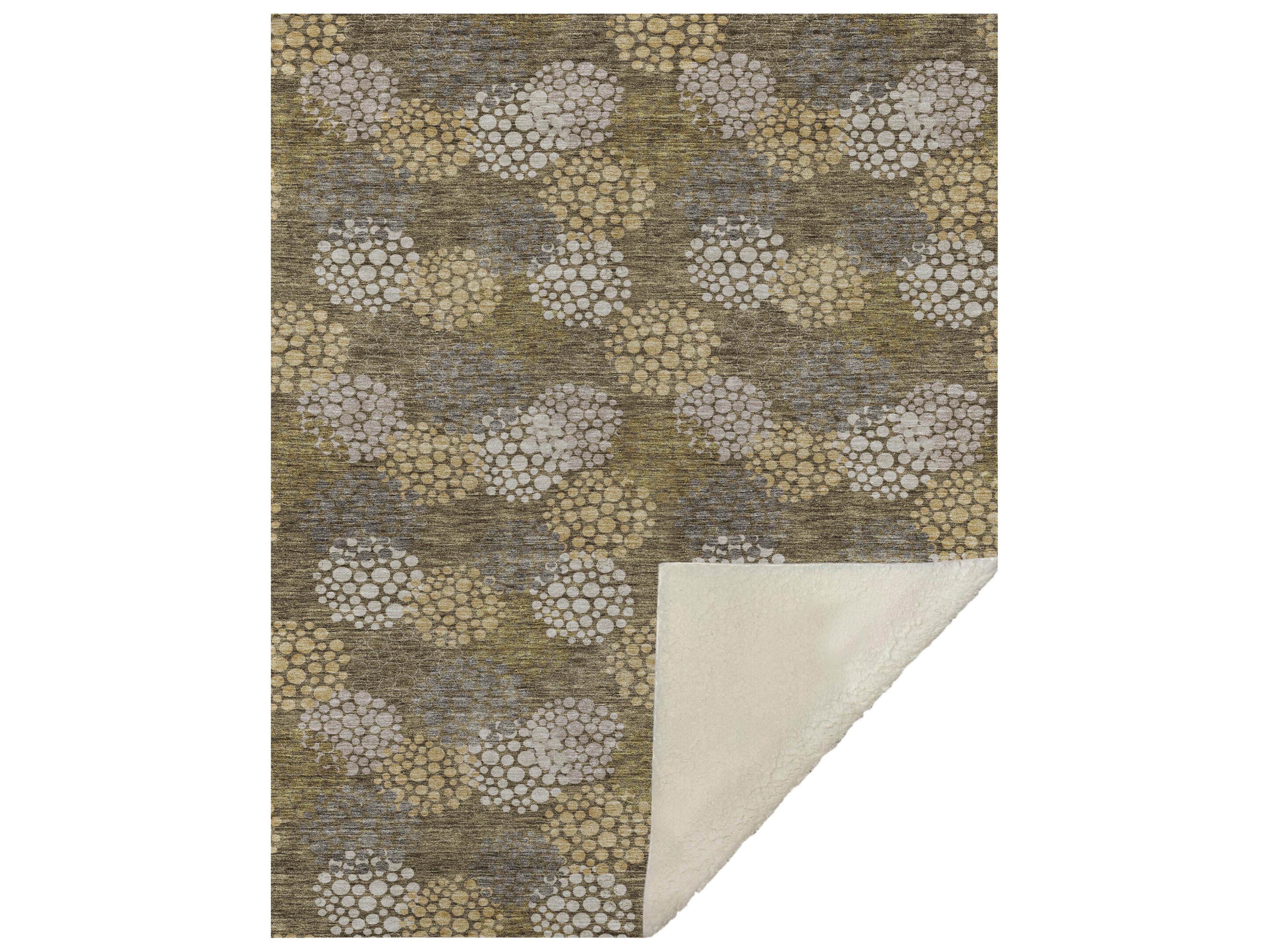 Sherpa Brown Polyester Throw