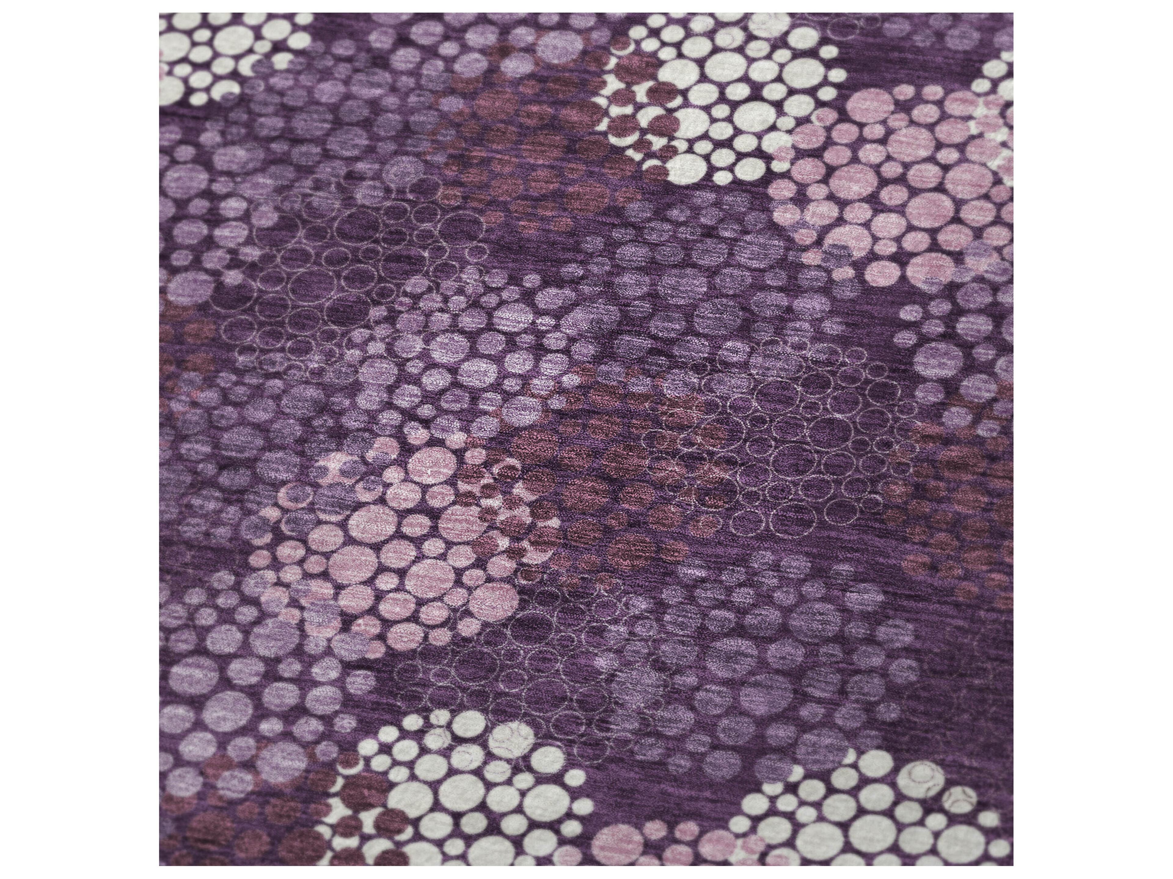 Dalyn Sherpa Purple Polyester Throw