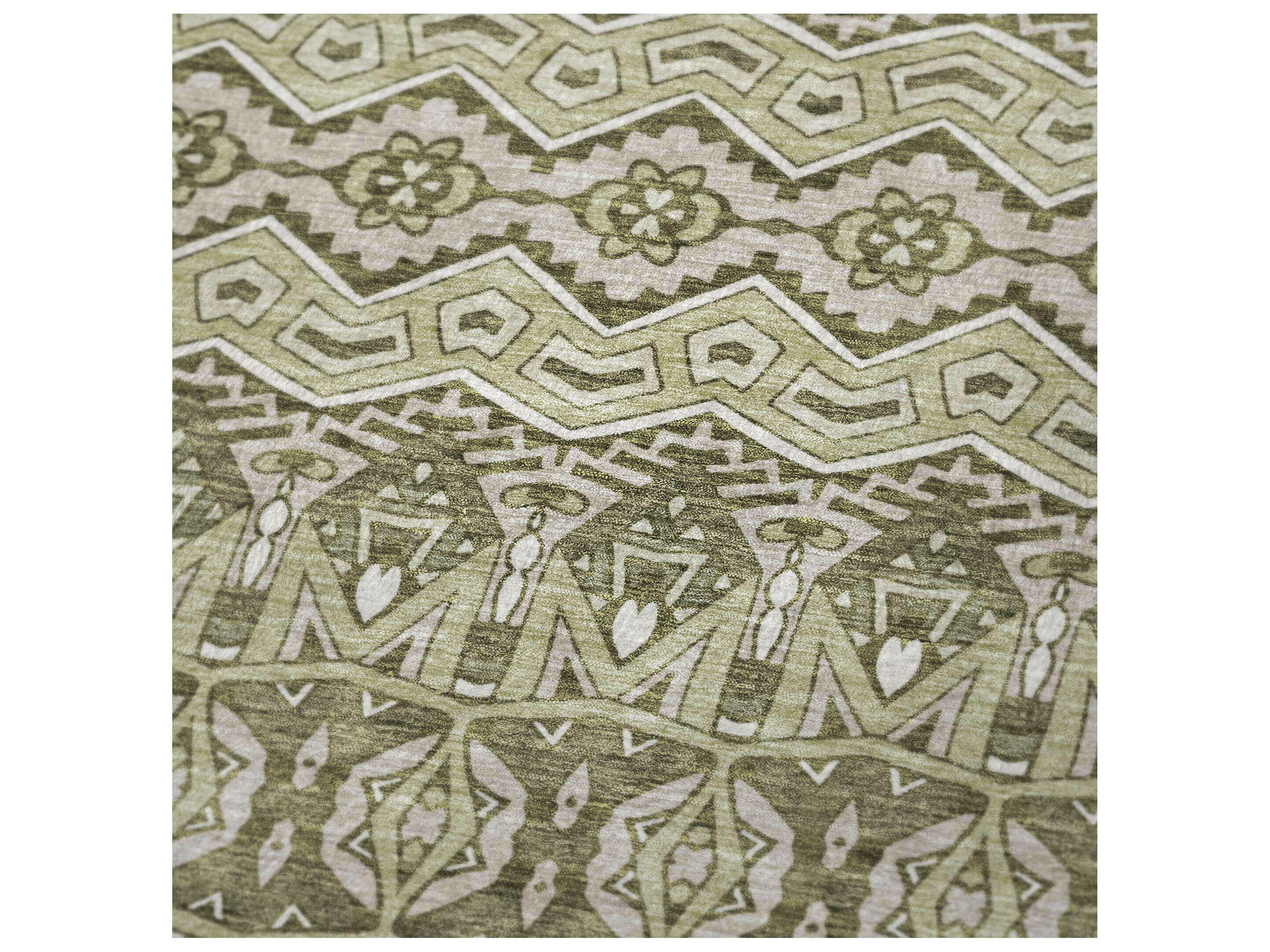 Dalyn Sherpa Green Polyester Throw