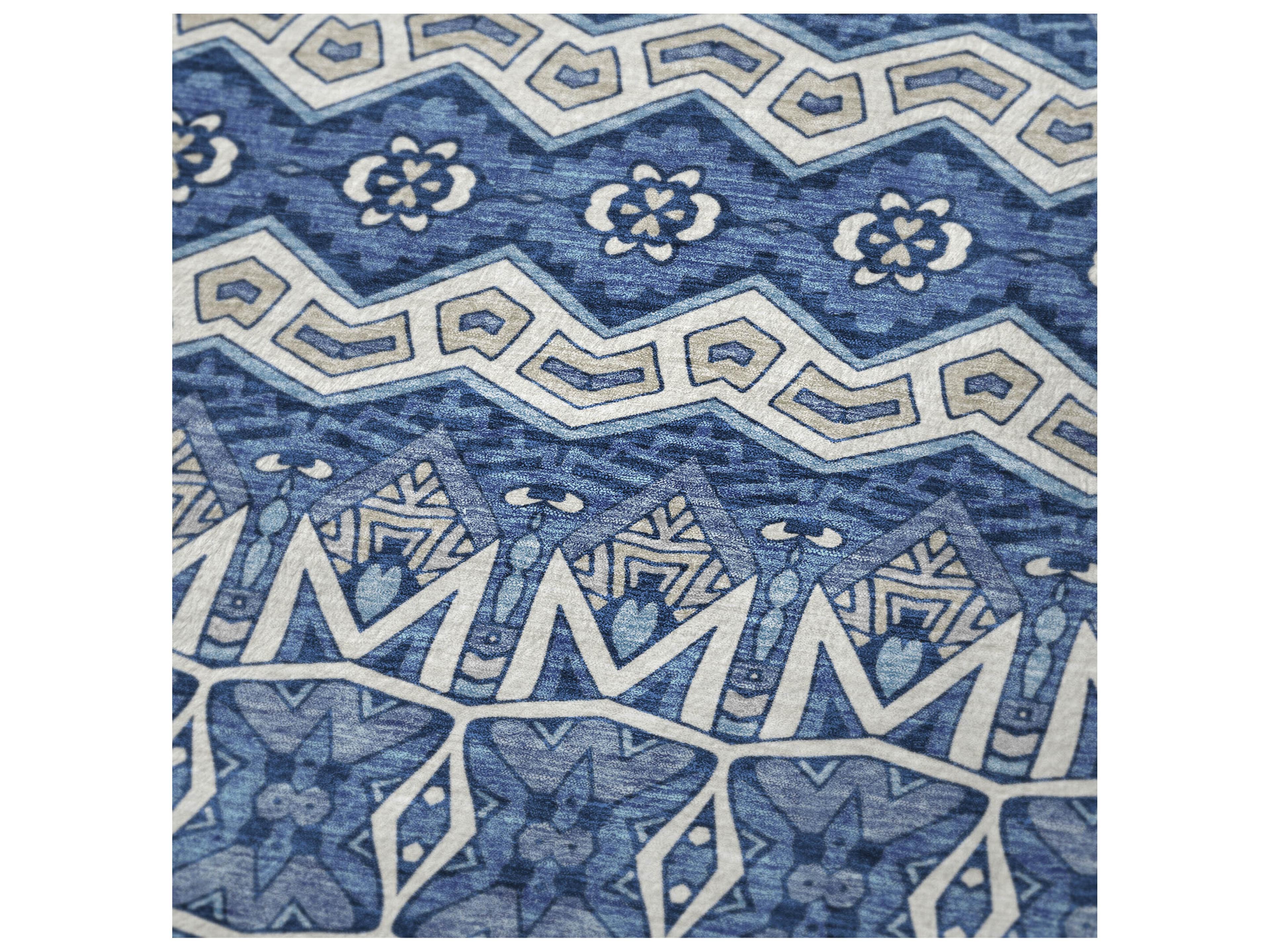 Dalyn Sherpa Blue Polyester Throw