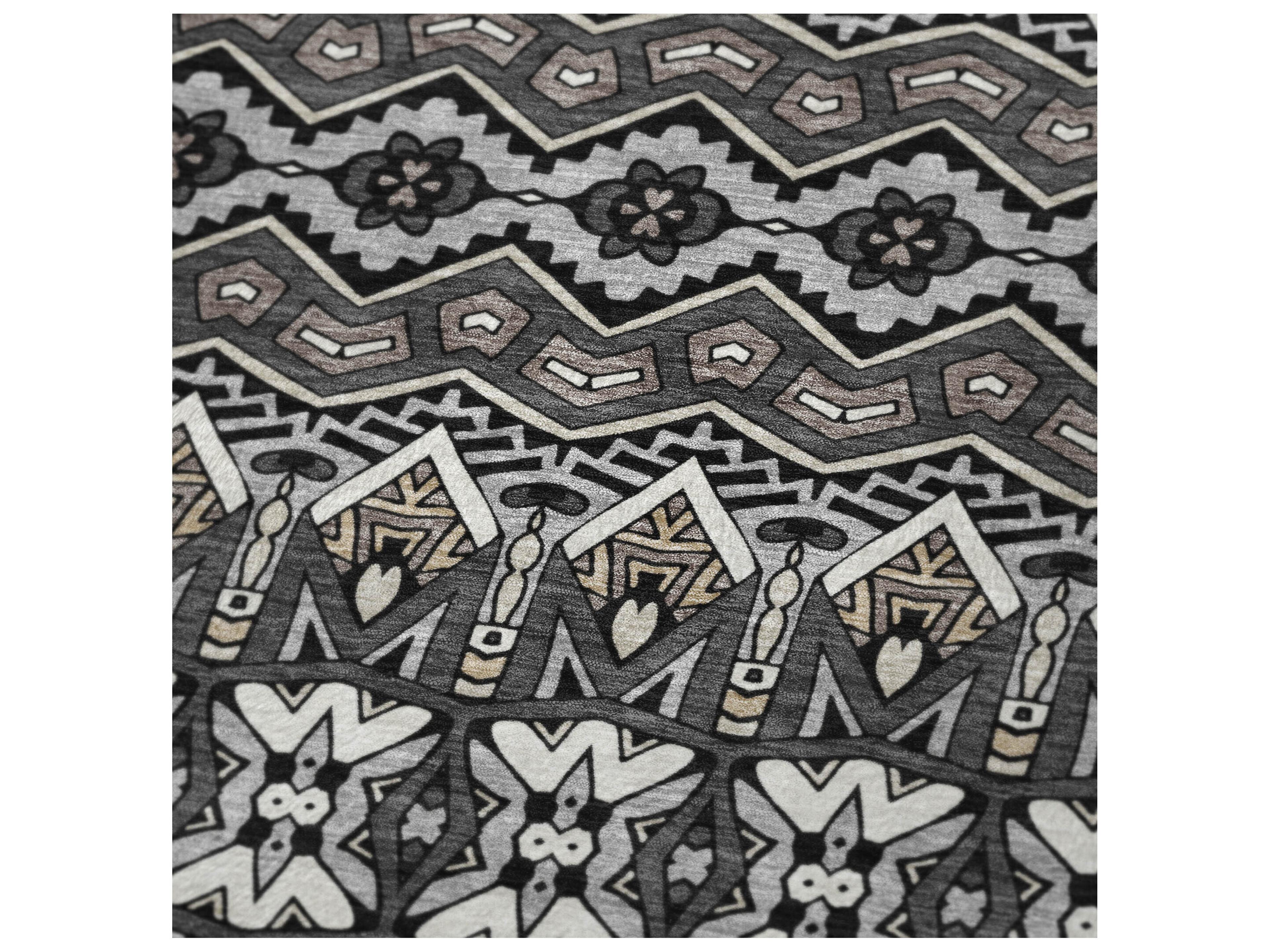 Dalyn Sherpa Gray Polyester Throw