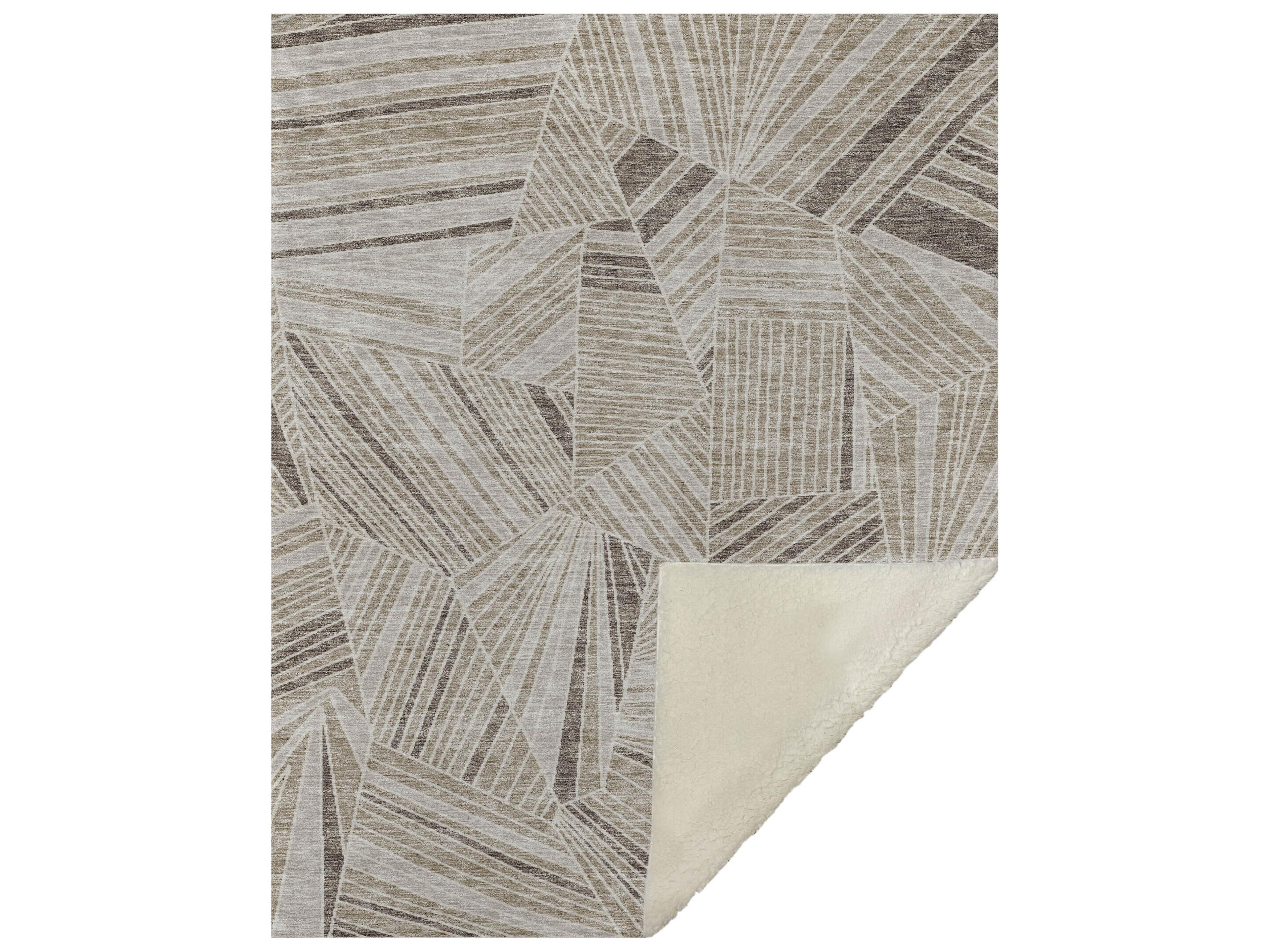 Sherpa Brown Polyester Throw