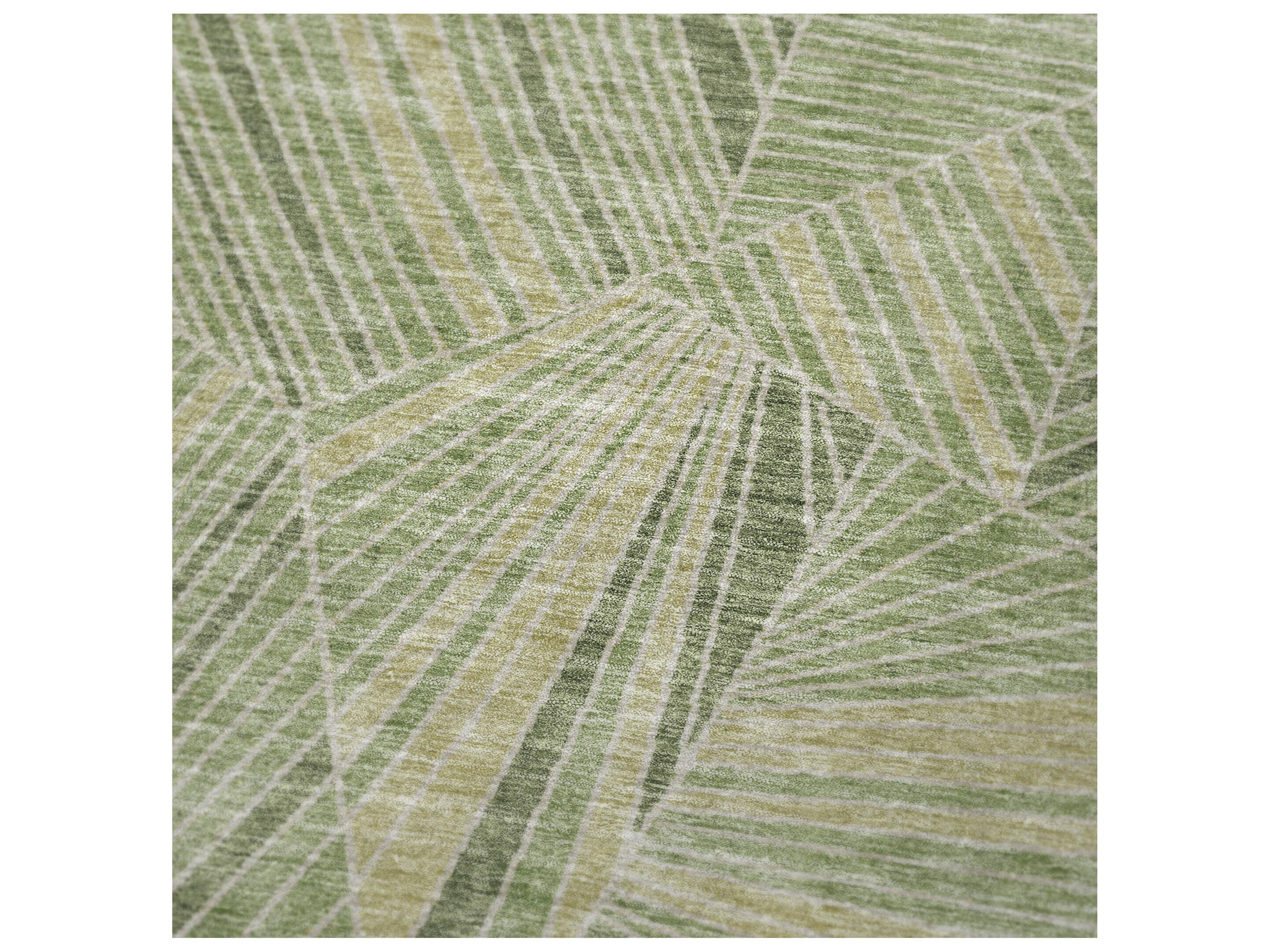 Dalyn Sherpa Green Polyester Throw