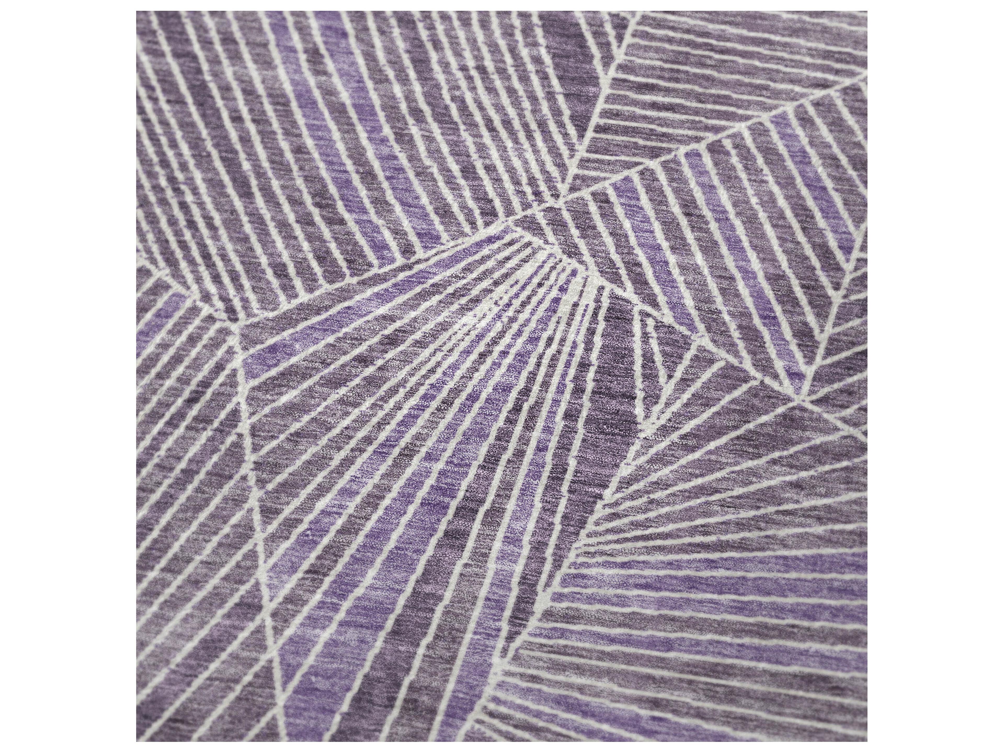 Dalyn Sherpa Purple Polyester Throw