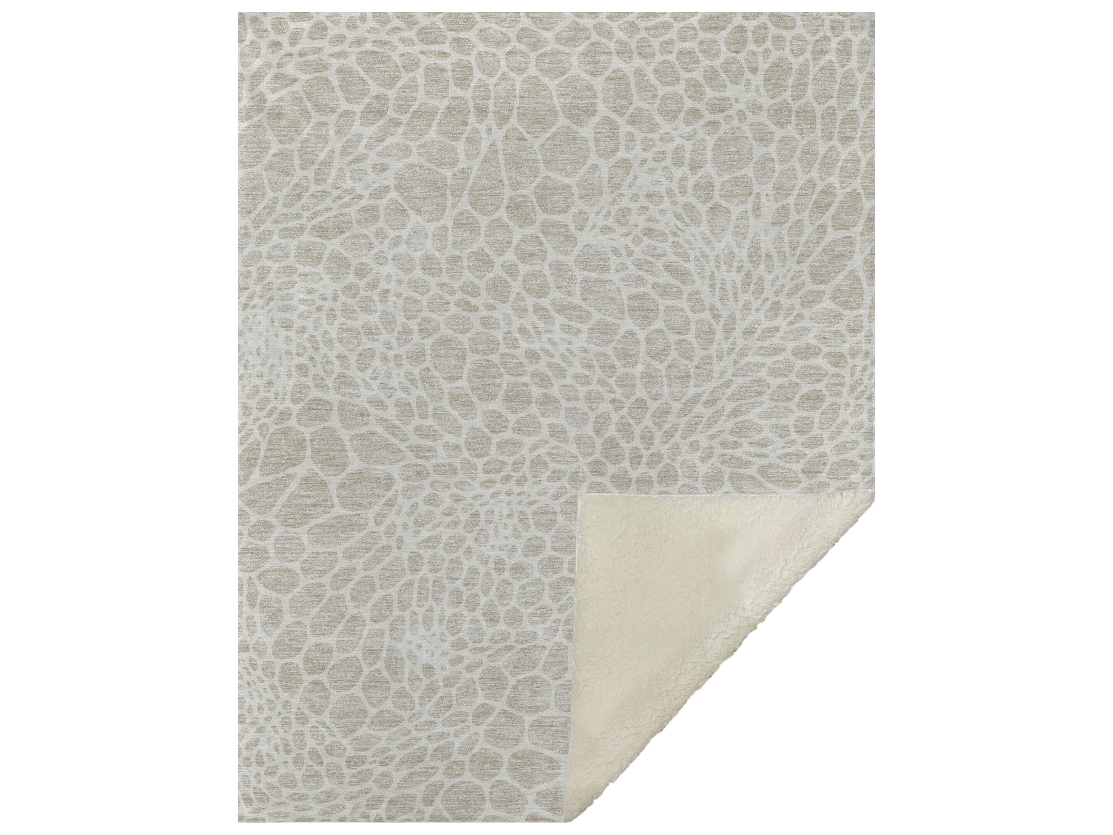 Sherpa Brown Polyester Throw