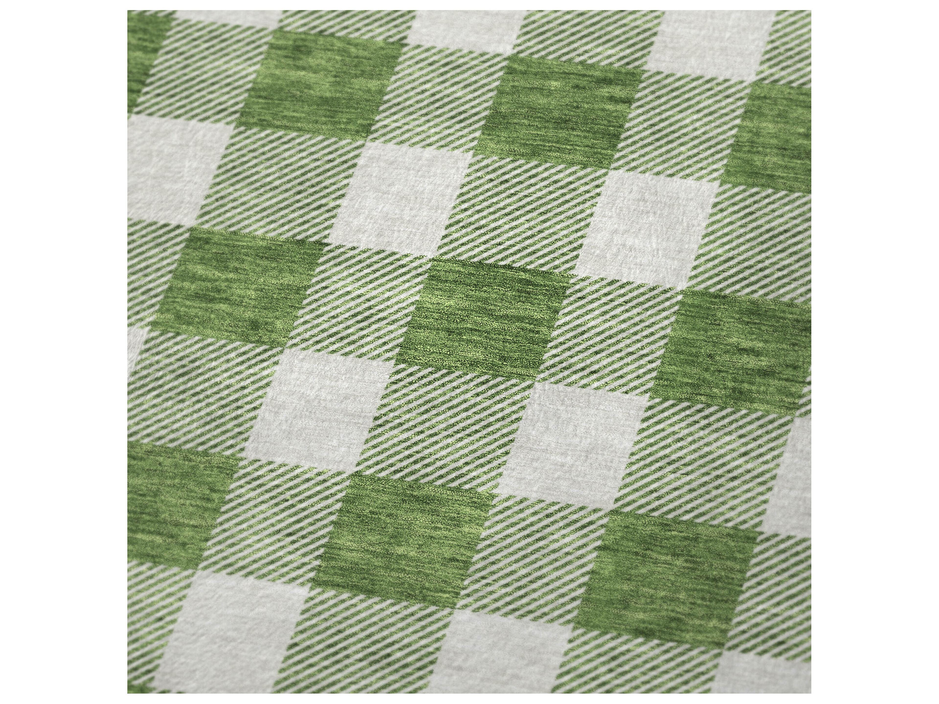 Dalyn Sherpa Green Polyester Throw