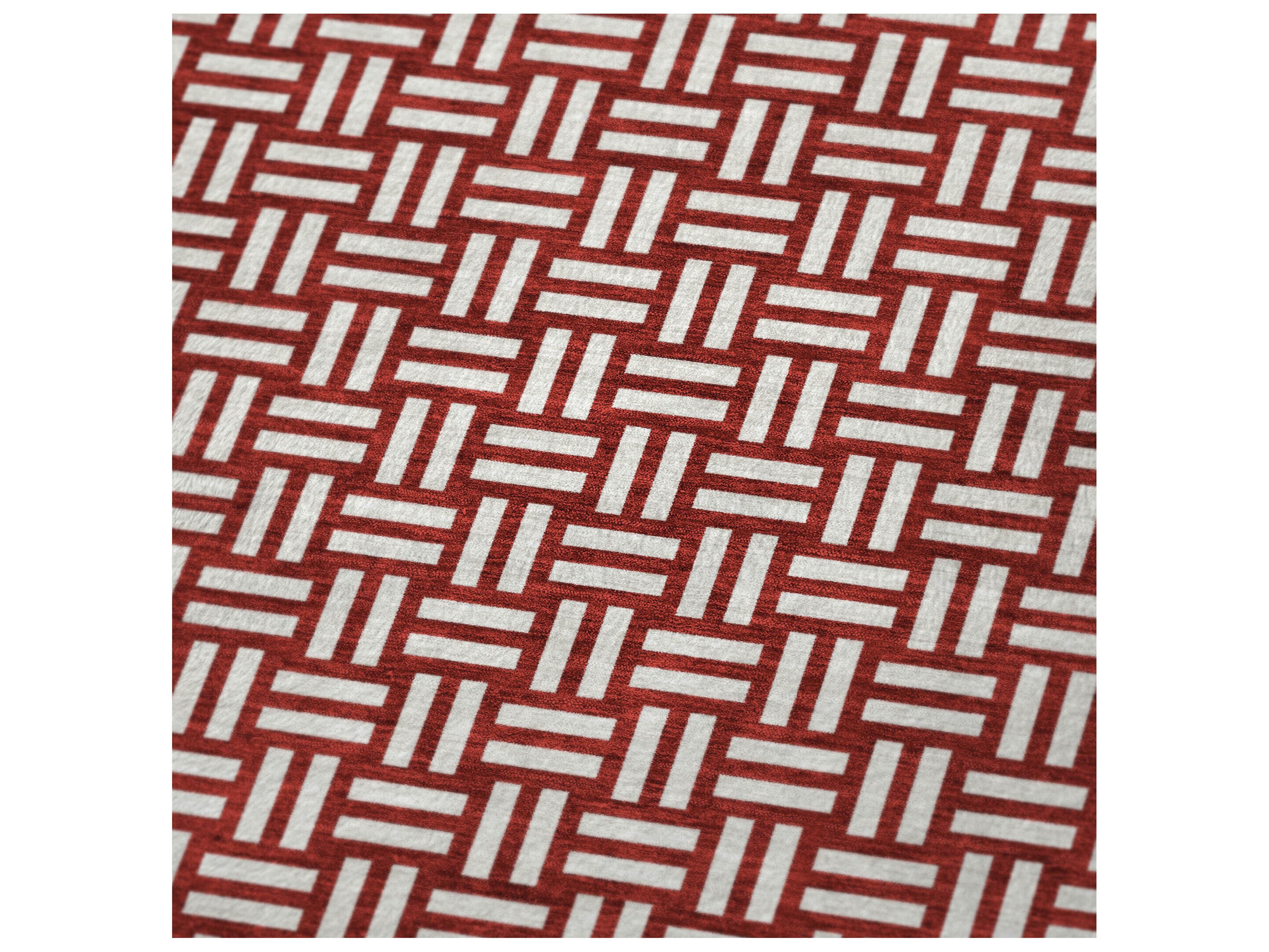 Dalyn Sherpa Red Polyester Throw