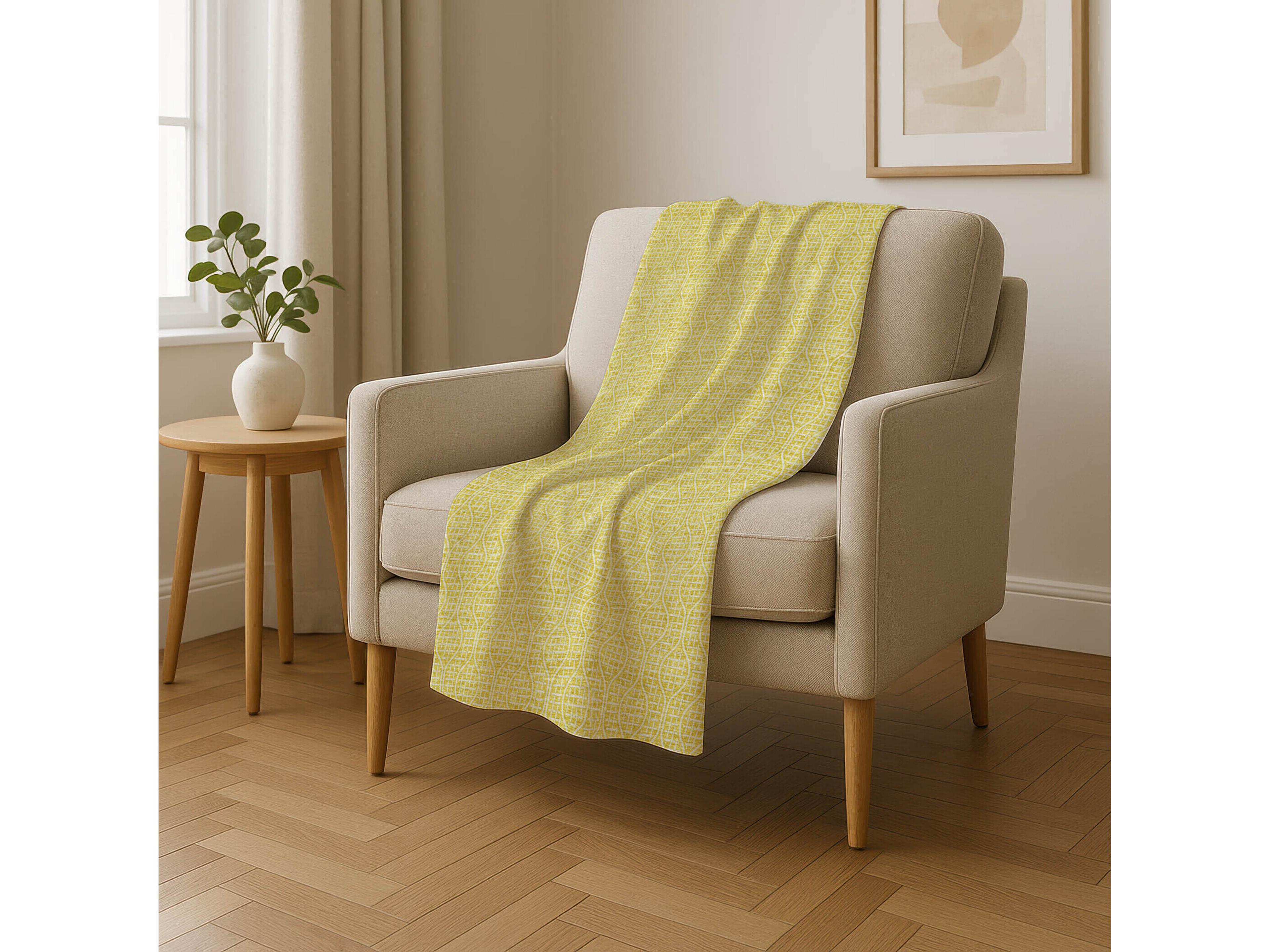 Dalyn Sherpa Gold Polyester Throw
