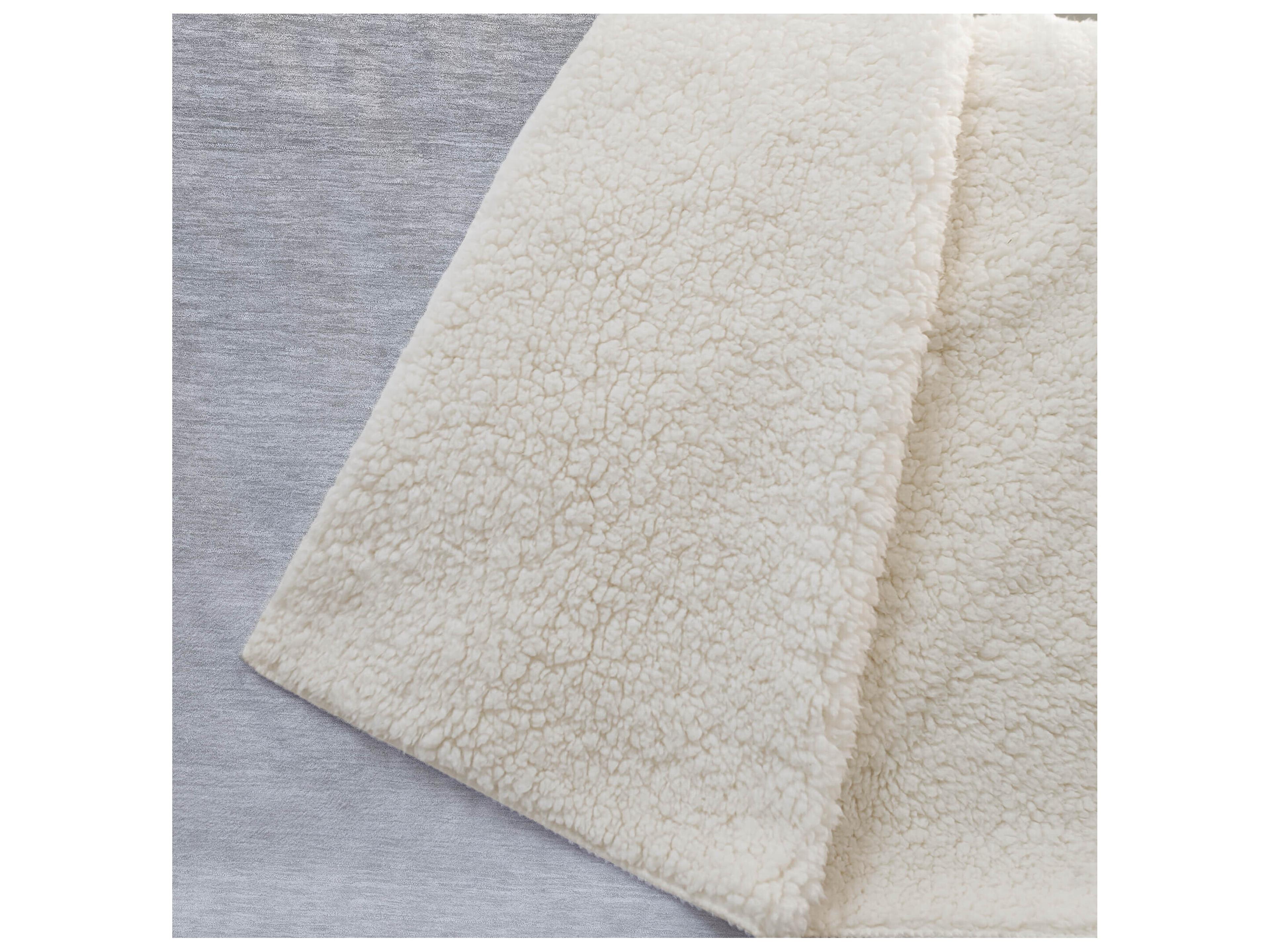 Dalyn Sherpa Gray Polyester Throw