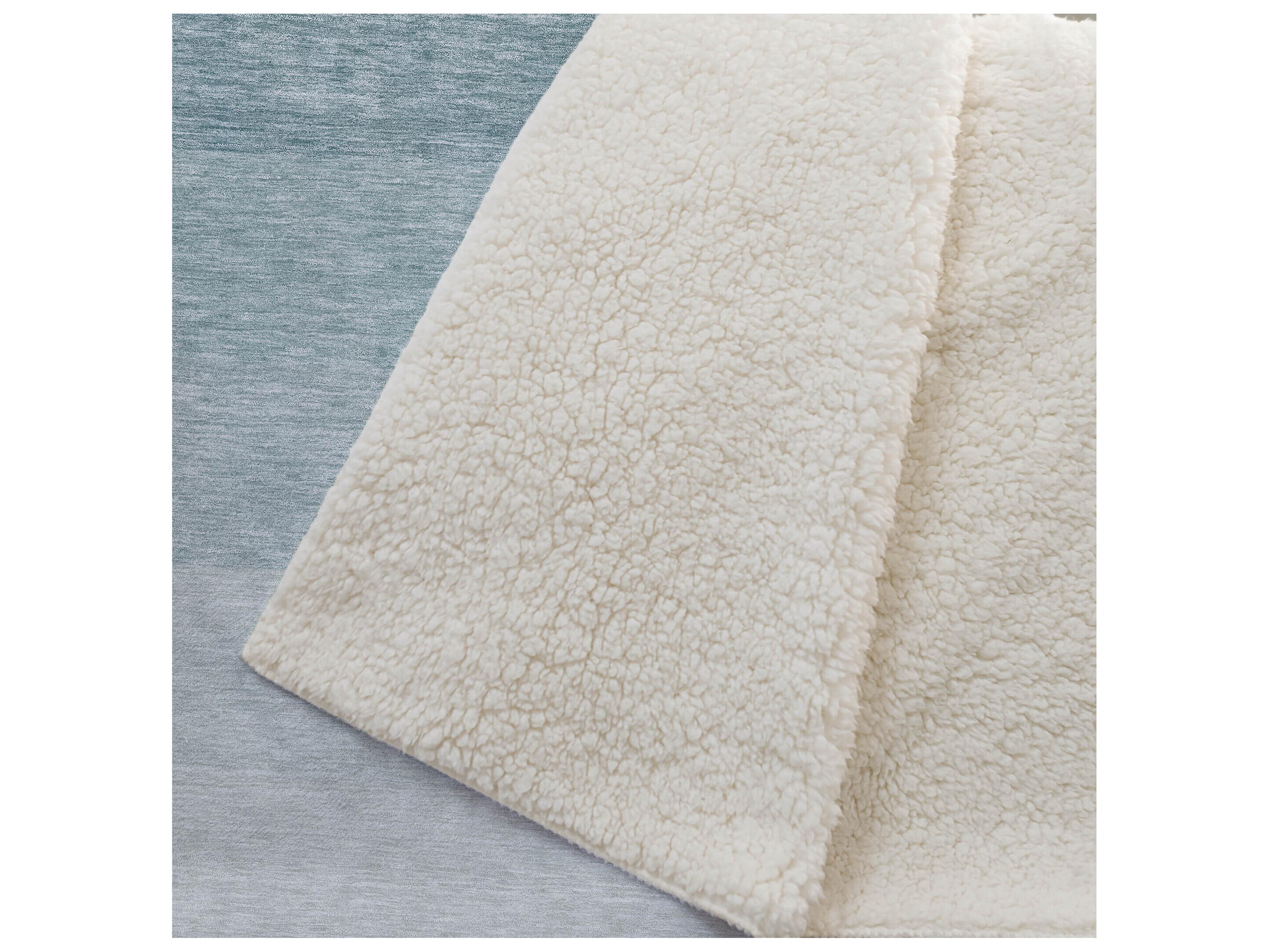 Dalyn Sherpa Teal Polyester Throw