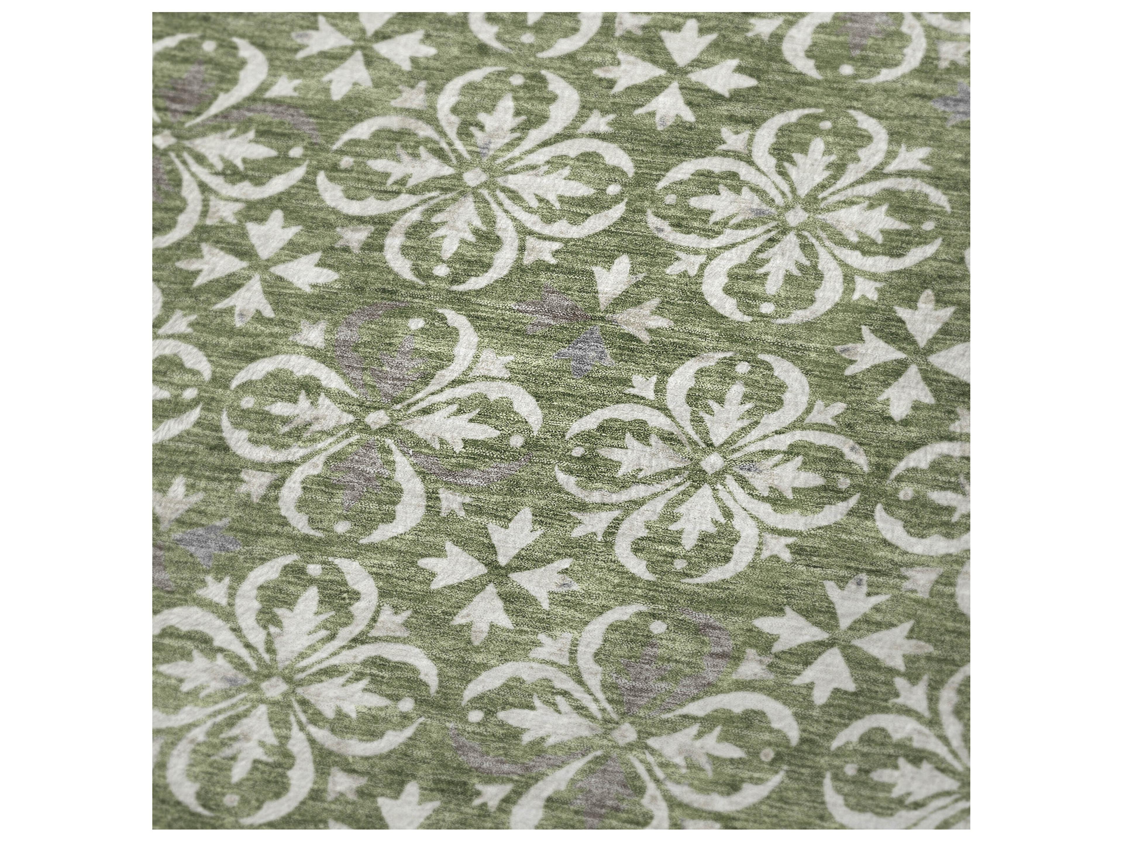 Dalyn Sherpa Green Polyester Throw