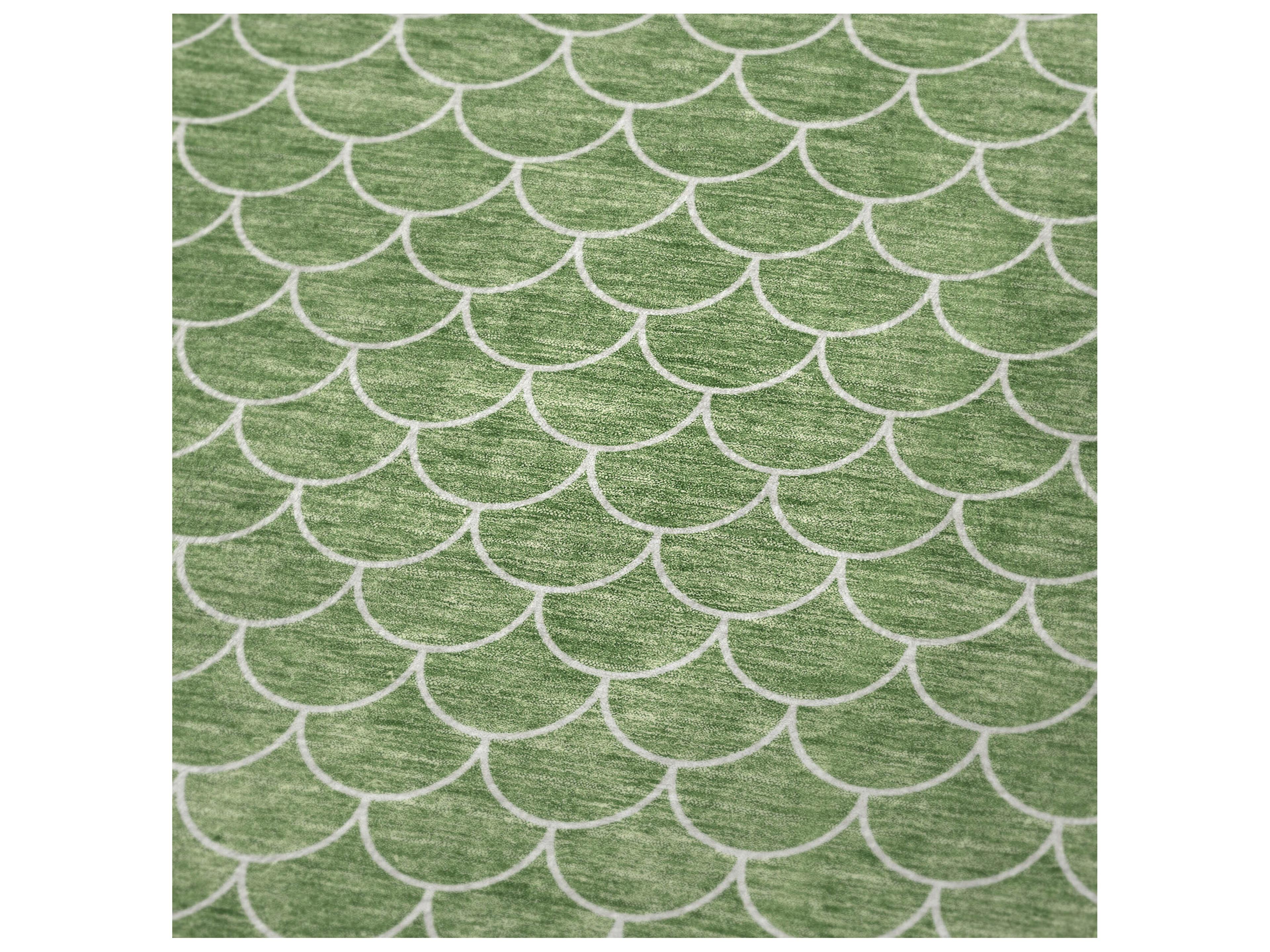 Dalyn Sherpa Green Polyester Throw