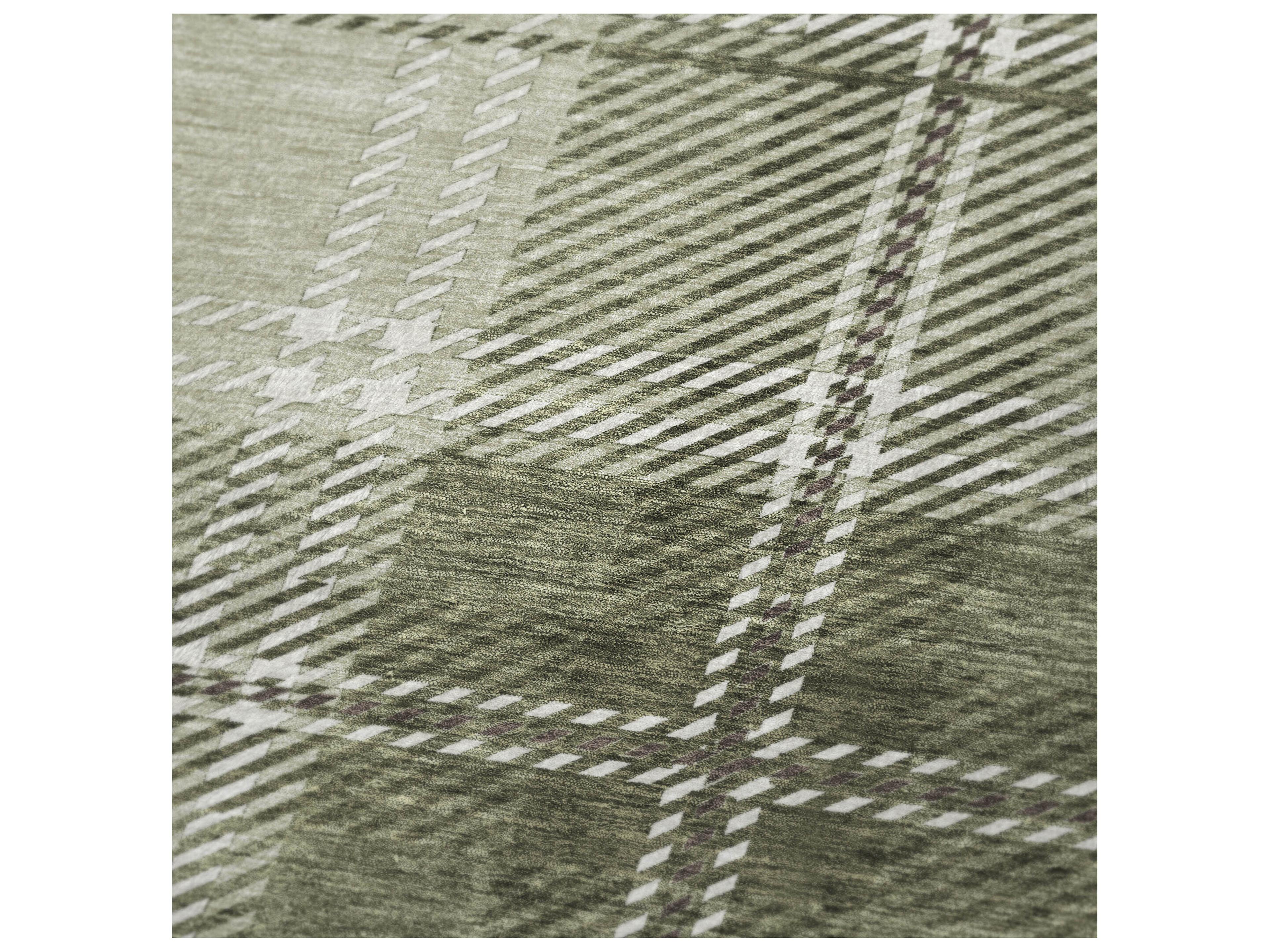 Dalyn Sherpa Green Polyester Throw