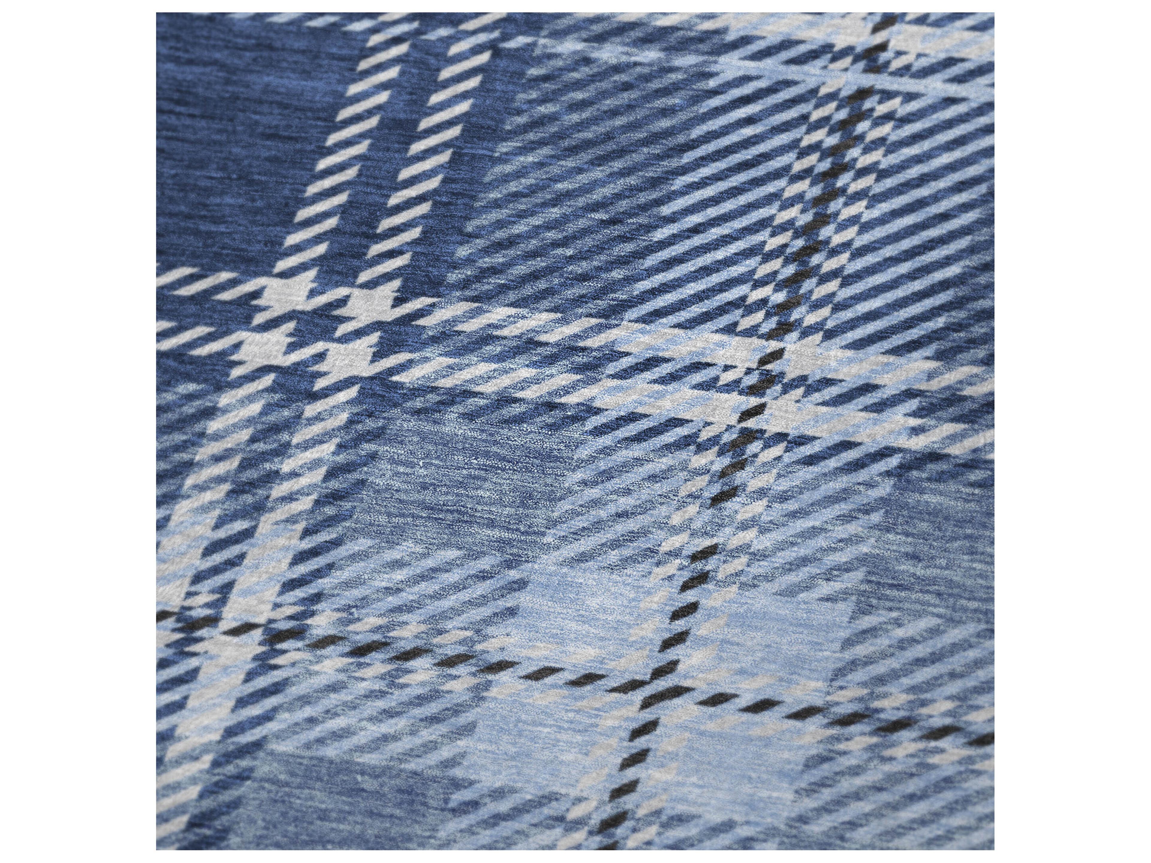 Dalyn Sherpa Blue Polyester Throw