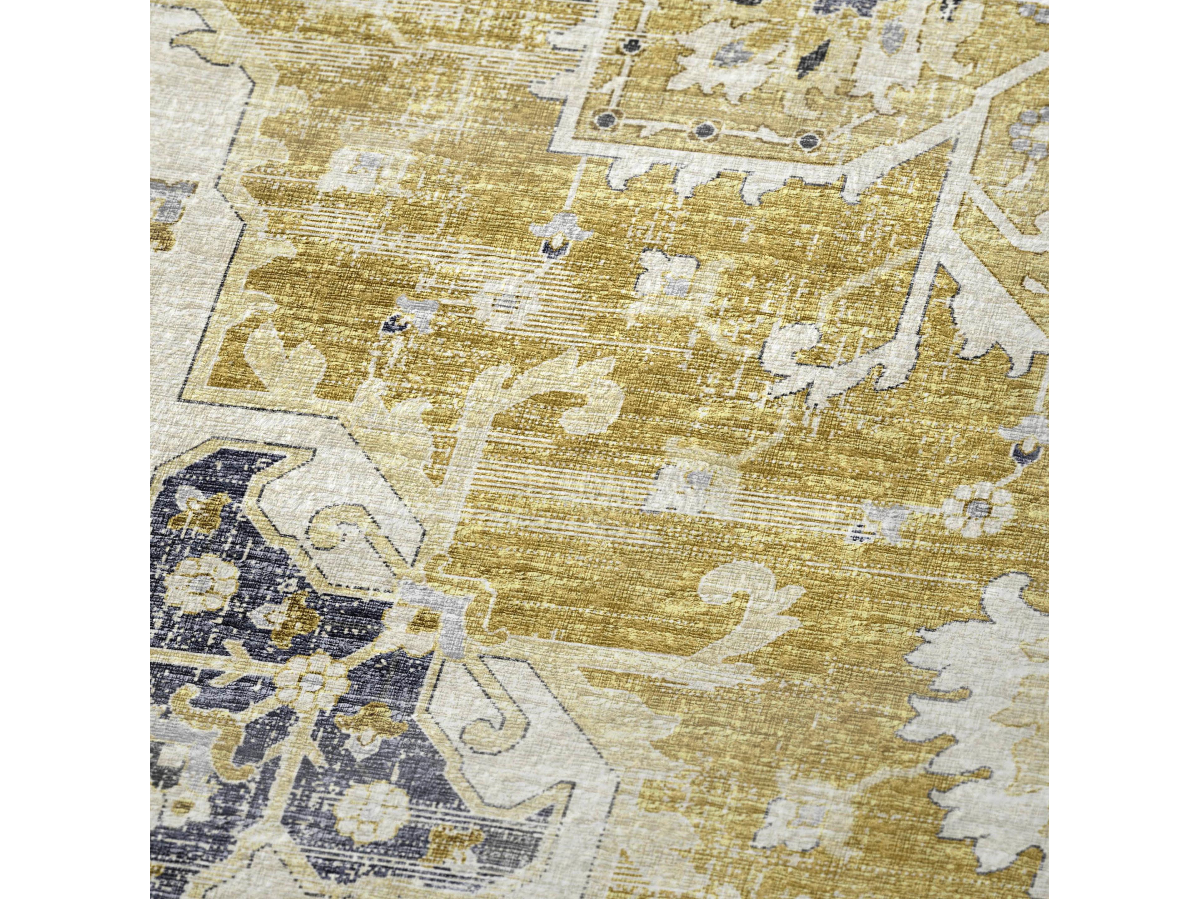 Dalyn Sherpa Yellow Polyester Throw