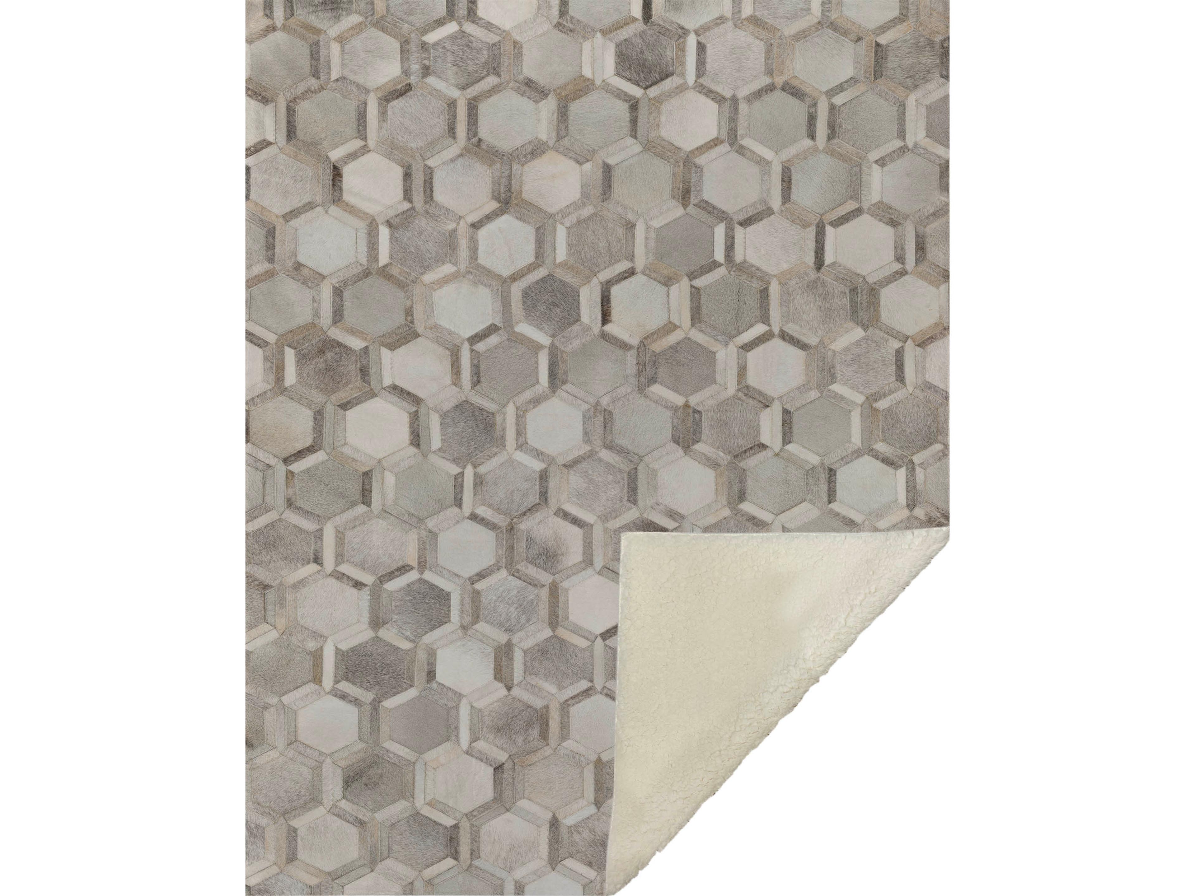 Sherpa Gray Polyester Throw