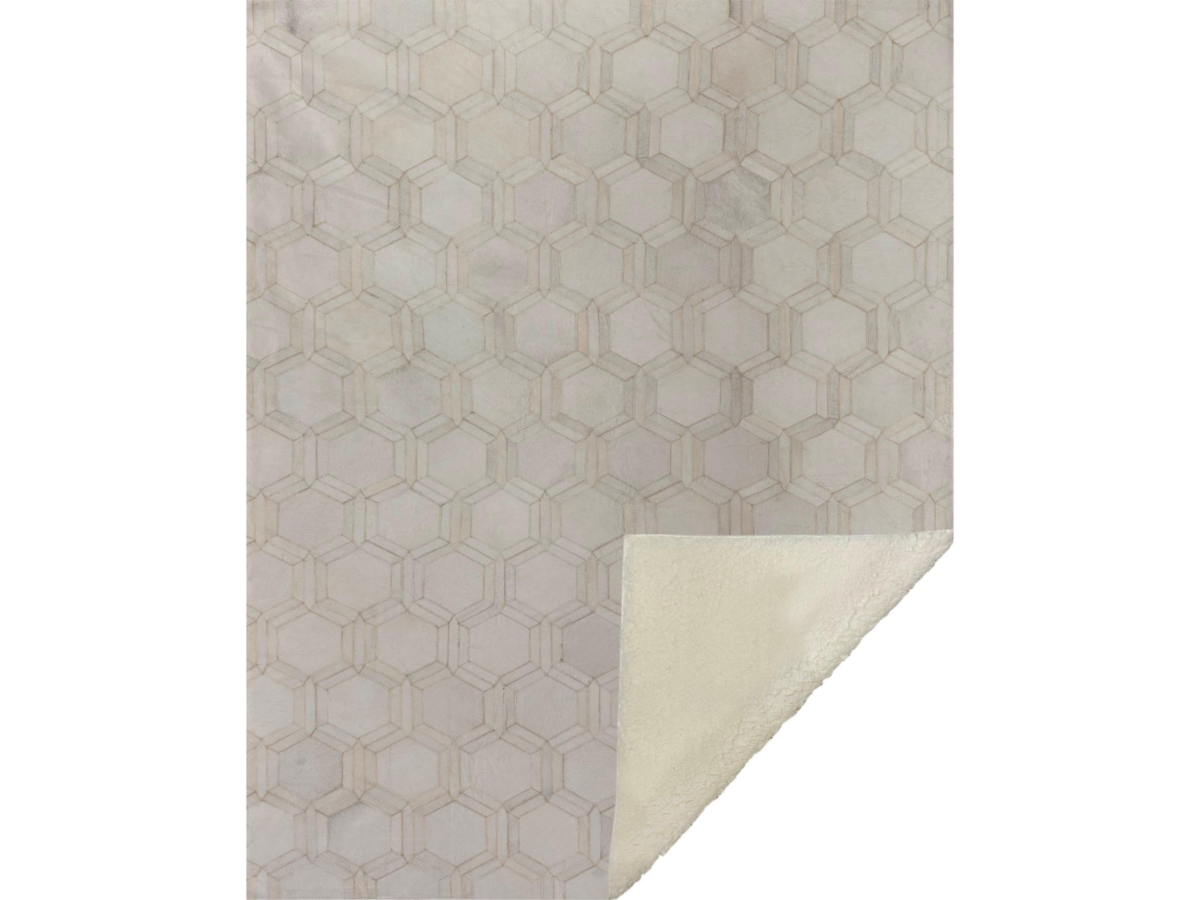 Sherpa Ivory Polyester Throw