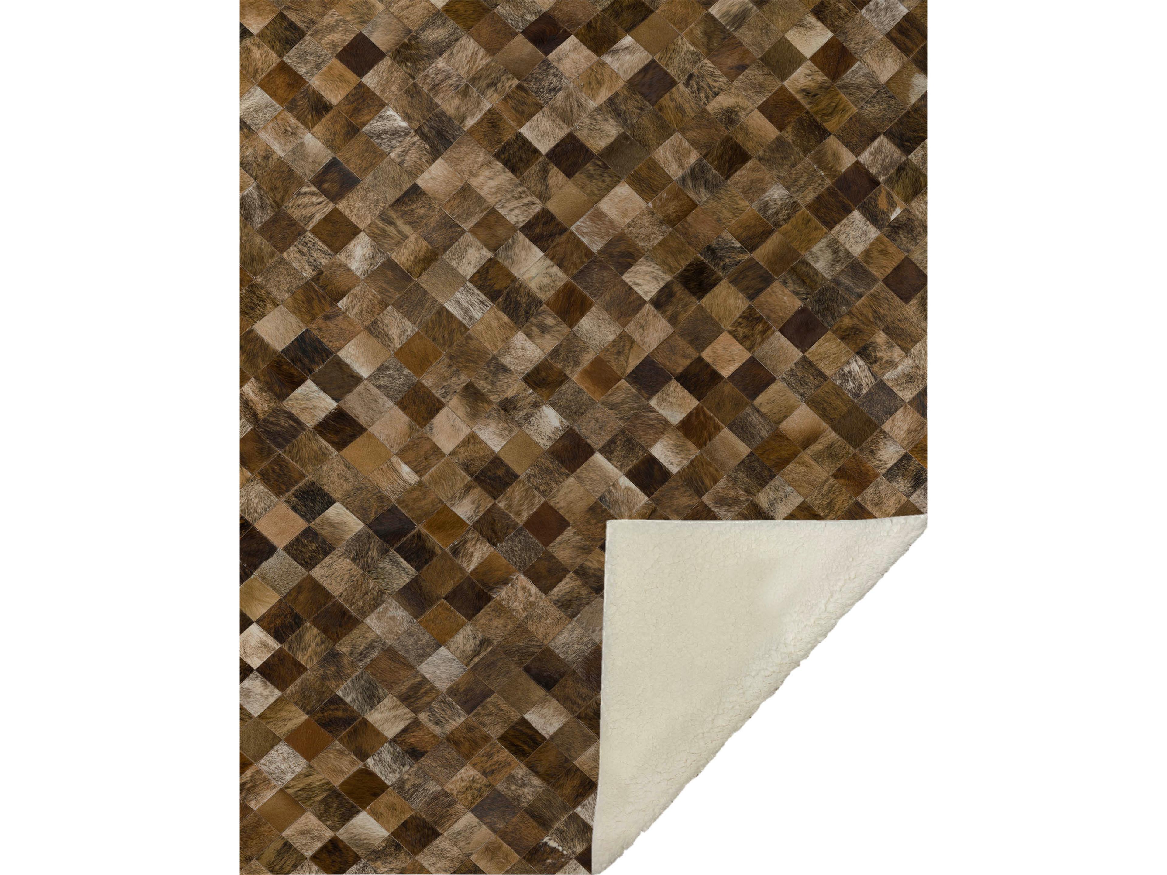 Dalyn Sherpa Brown Polyester Throw