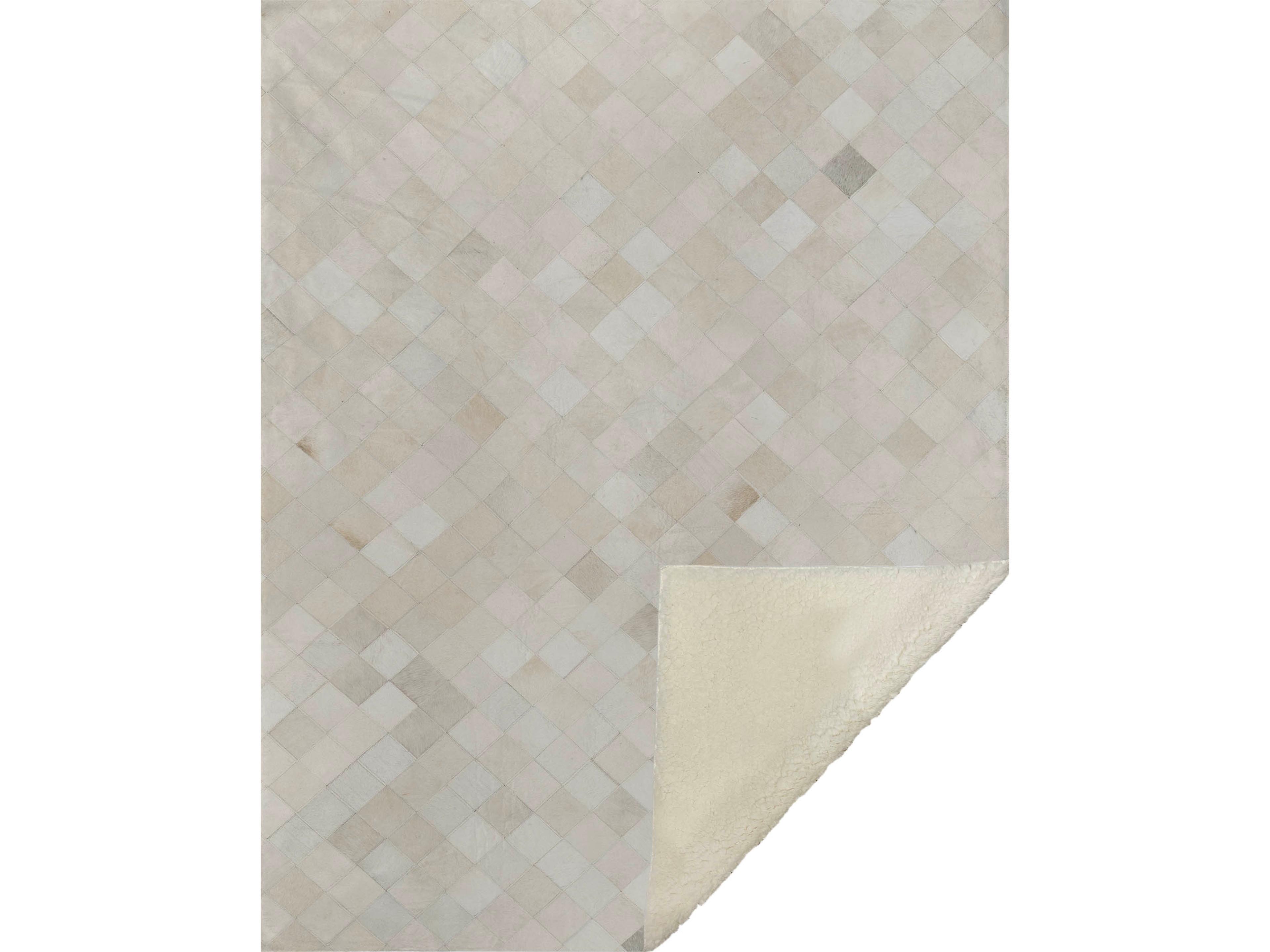 Sherpa Ivory Polyester Throw