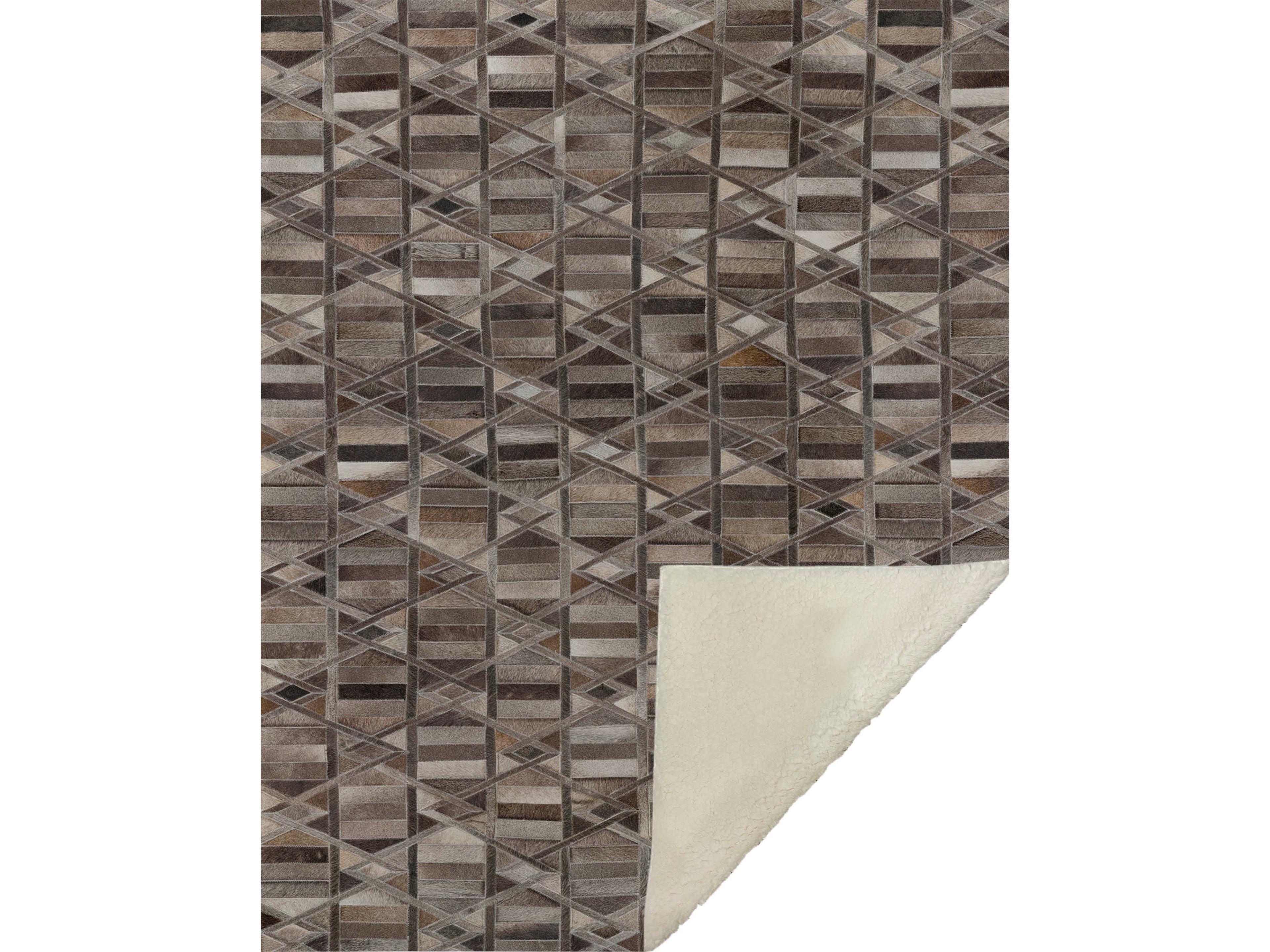 Sherpa Gray Polyester Throw