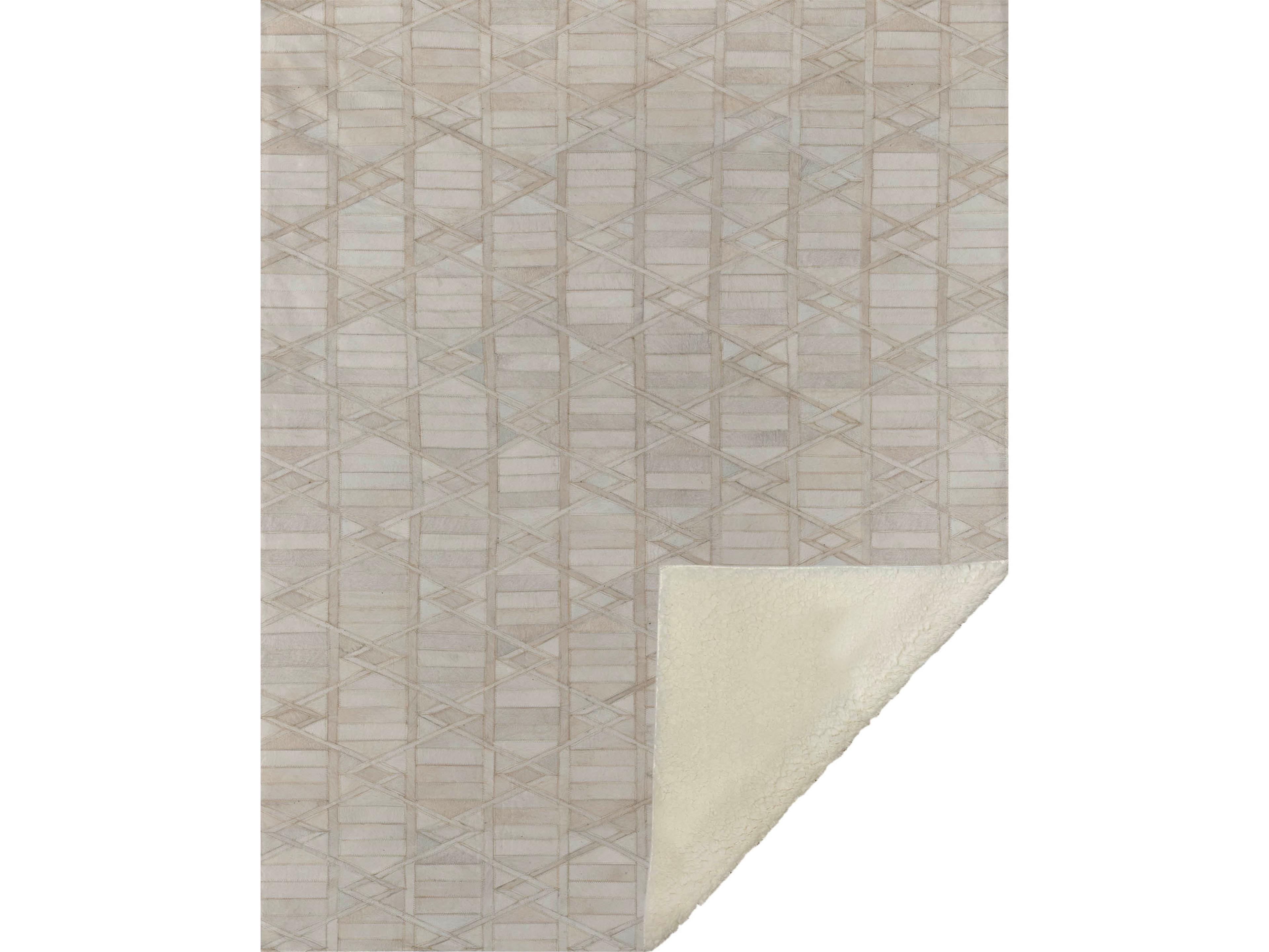 Sherpa Ivory Polyester Throw