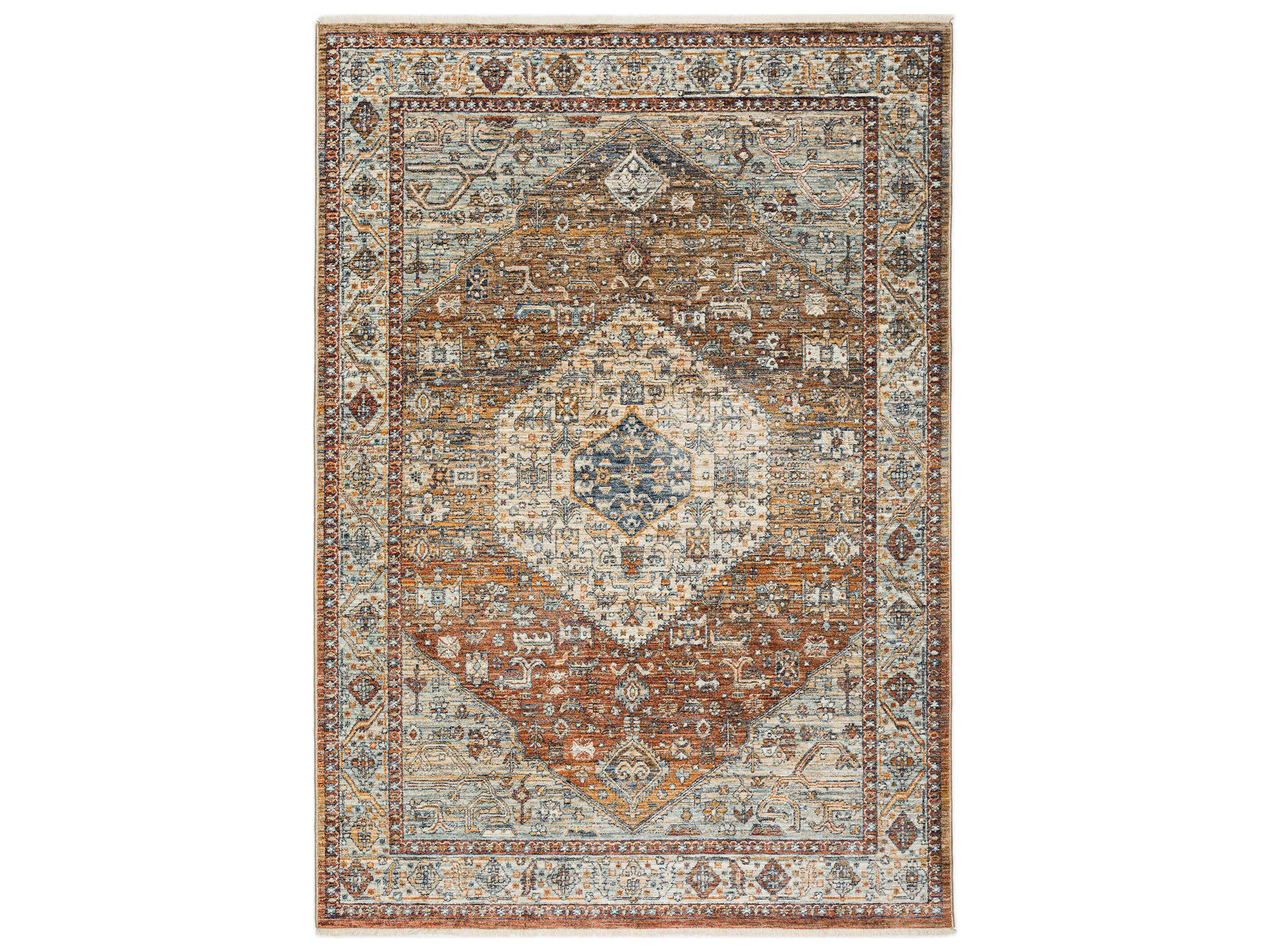Bergama Bordered Area Rug