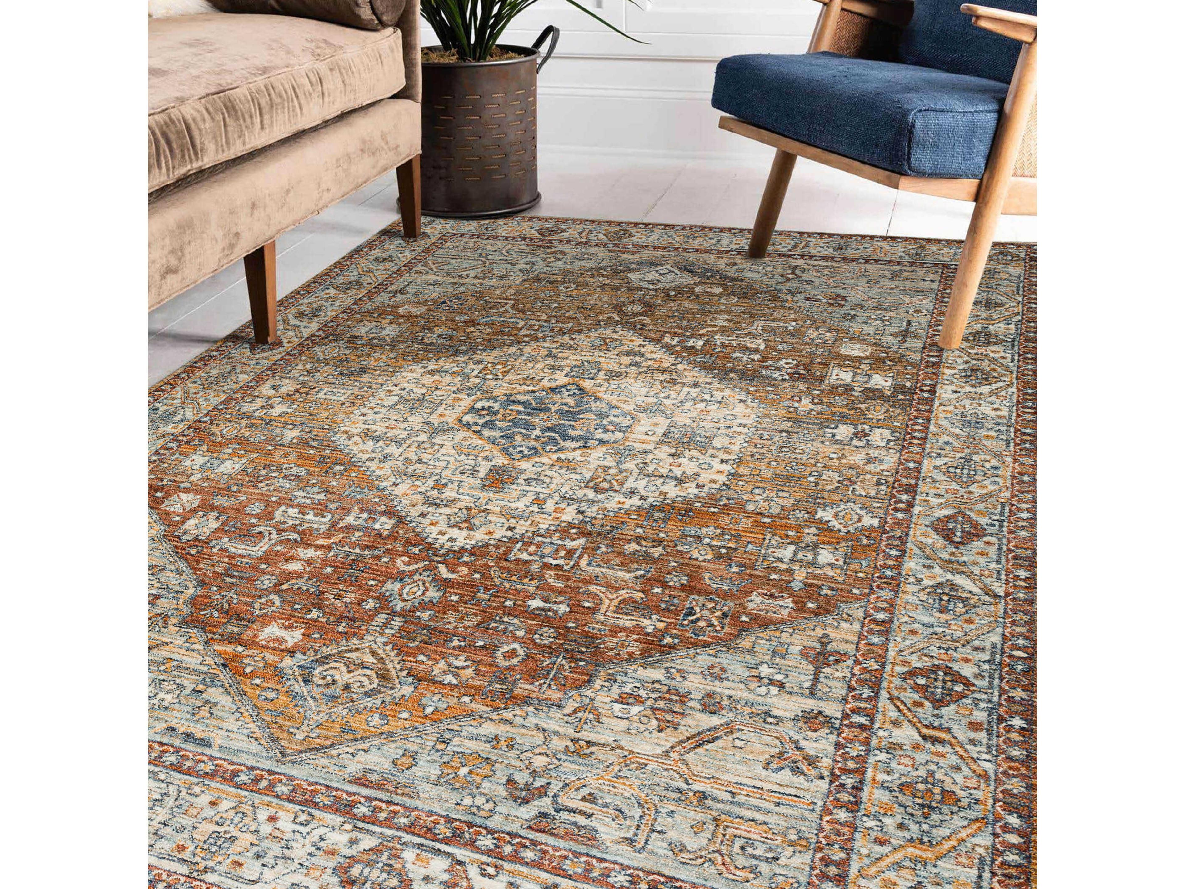 Dalyn Bergama Bordered Area Rug
