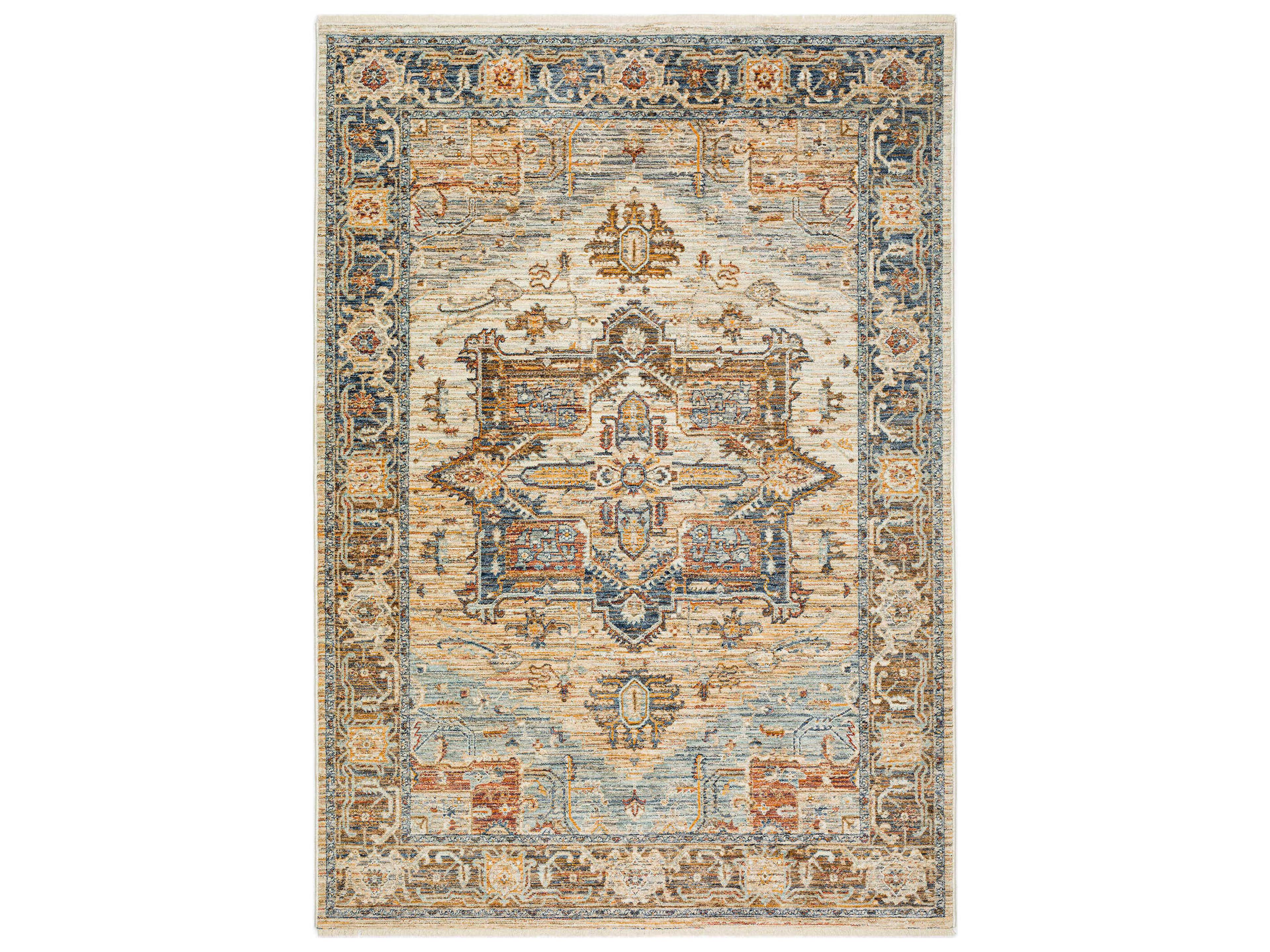 Bergama Bordered Area Rug