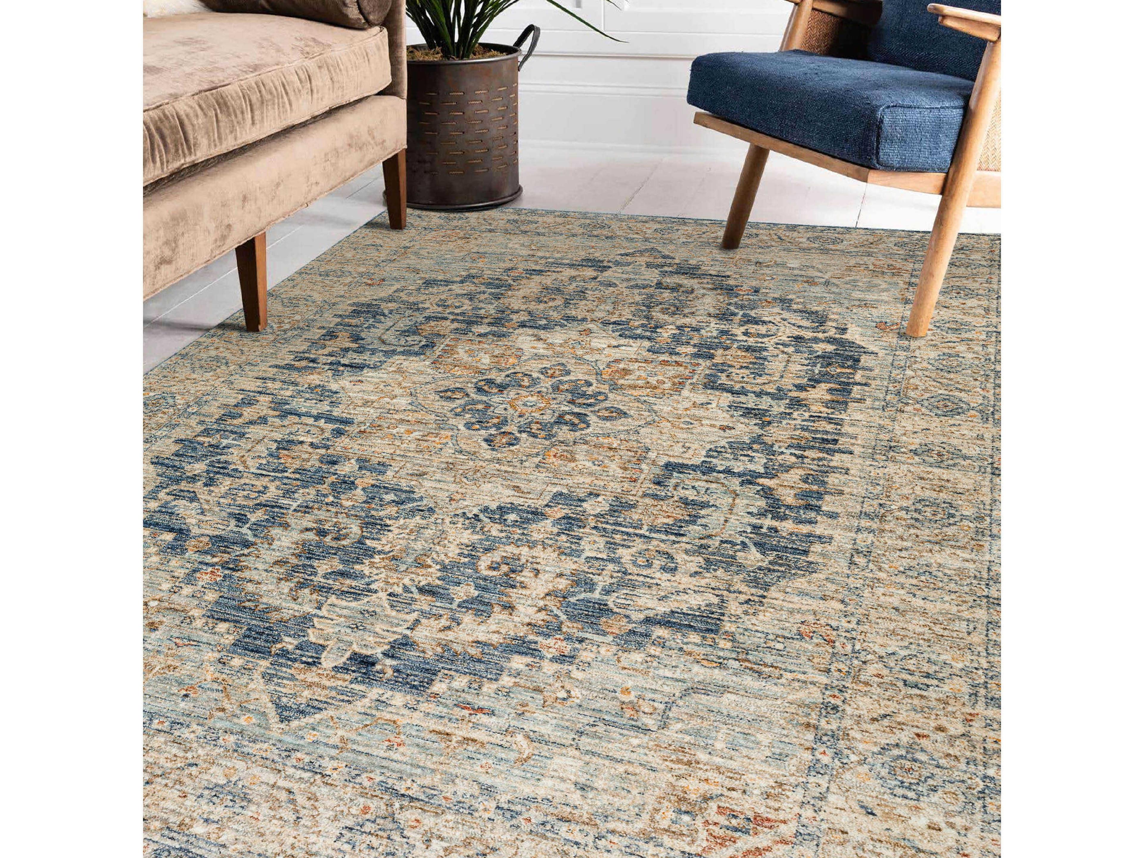 Dalyn Bergama Bordered Area Rug