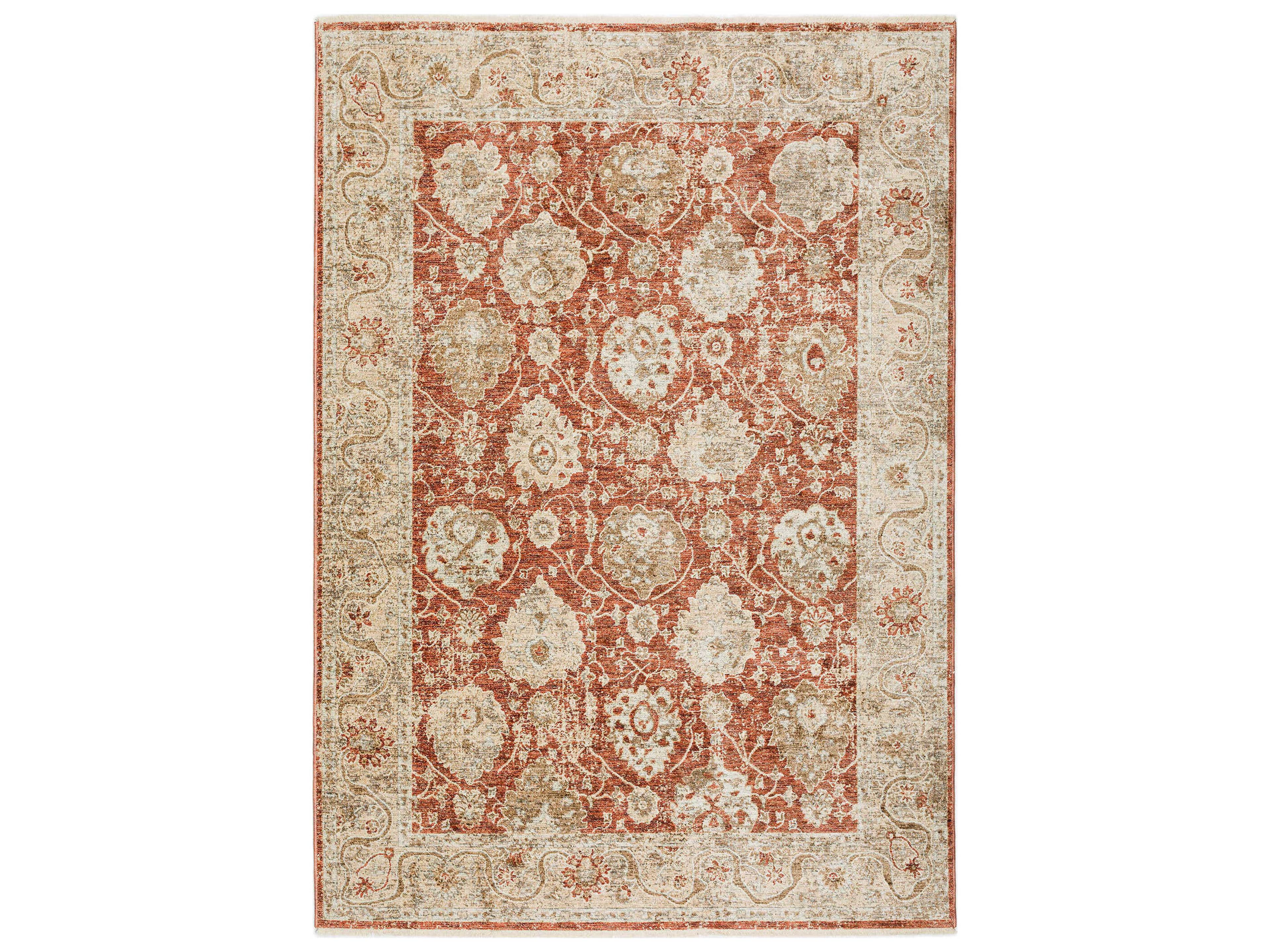 Bergama Bordered Area Rug