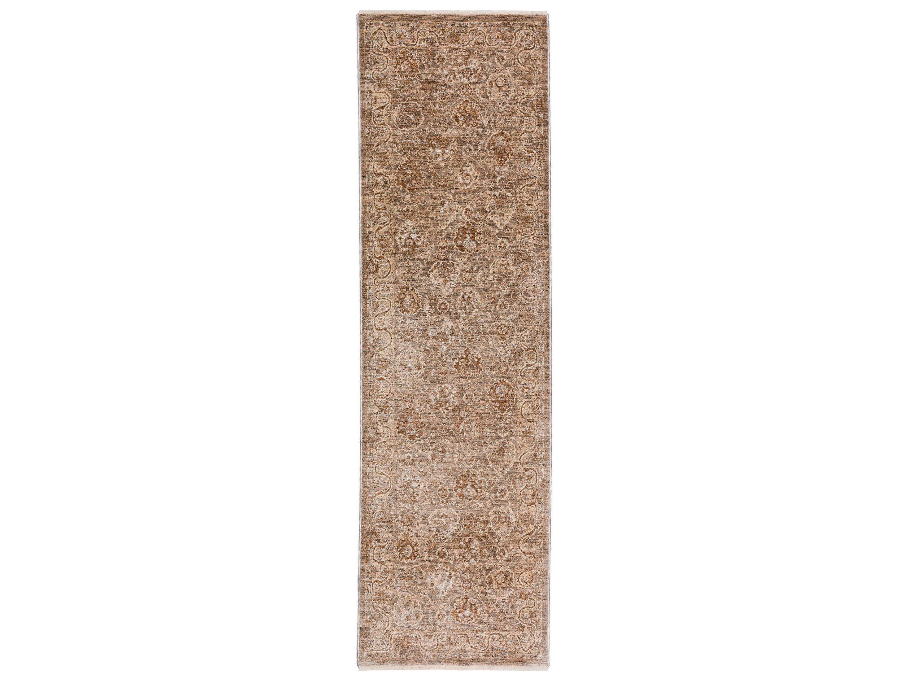Bergama Bordered Runner Area Rug