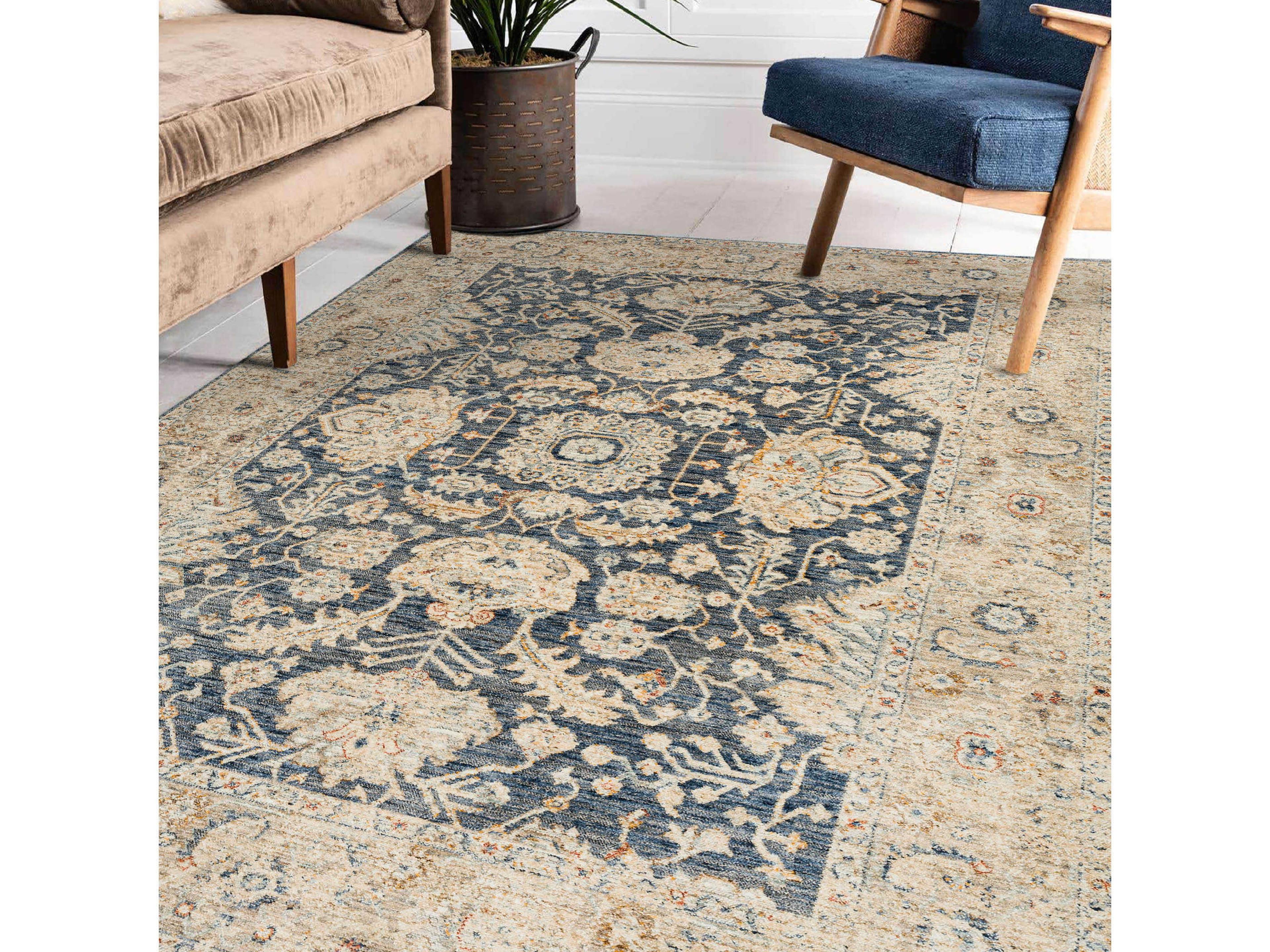 Dalyn Bergama Bordered Area Rug
