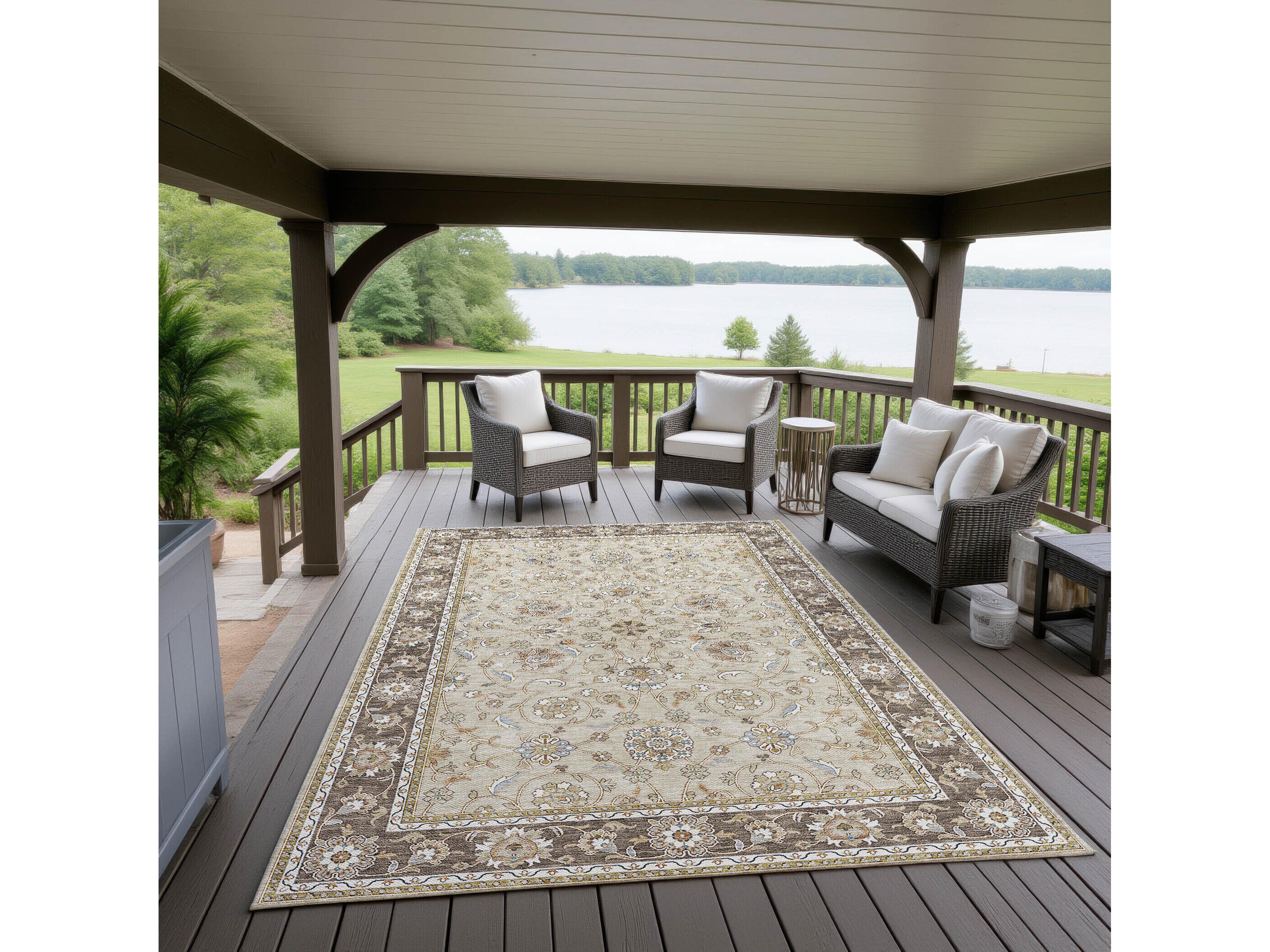 Dalyn Hatay Bordered Area Rug