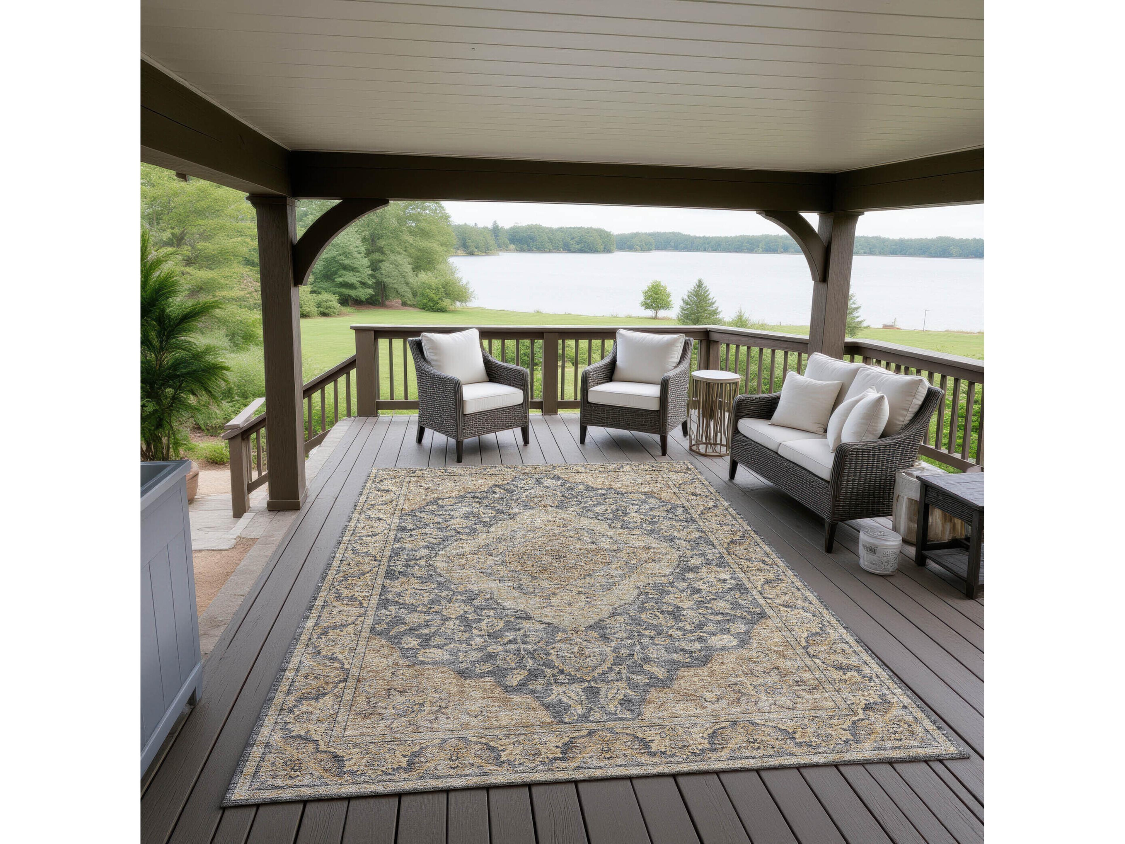 Dalyn Hatay Bordered Area Rug