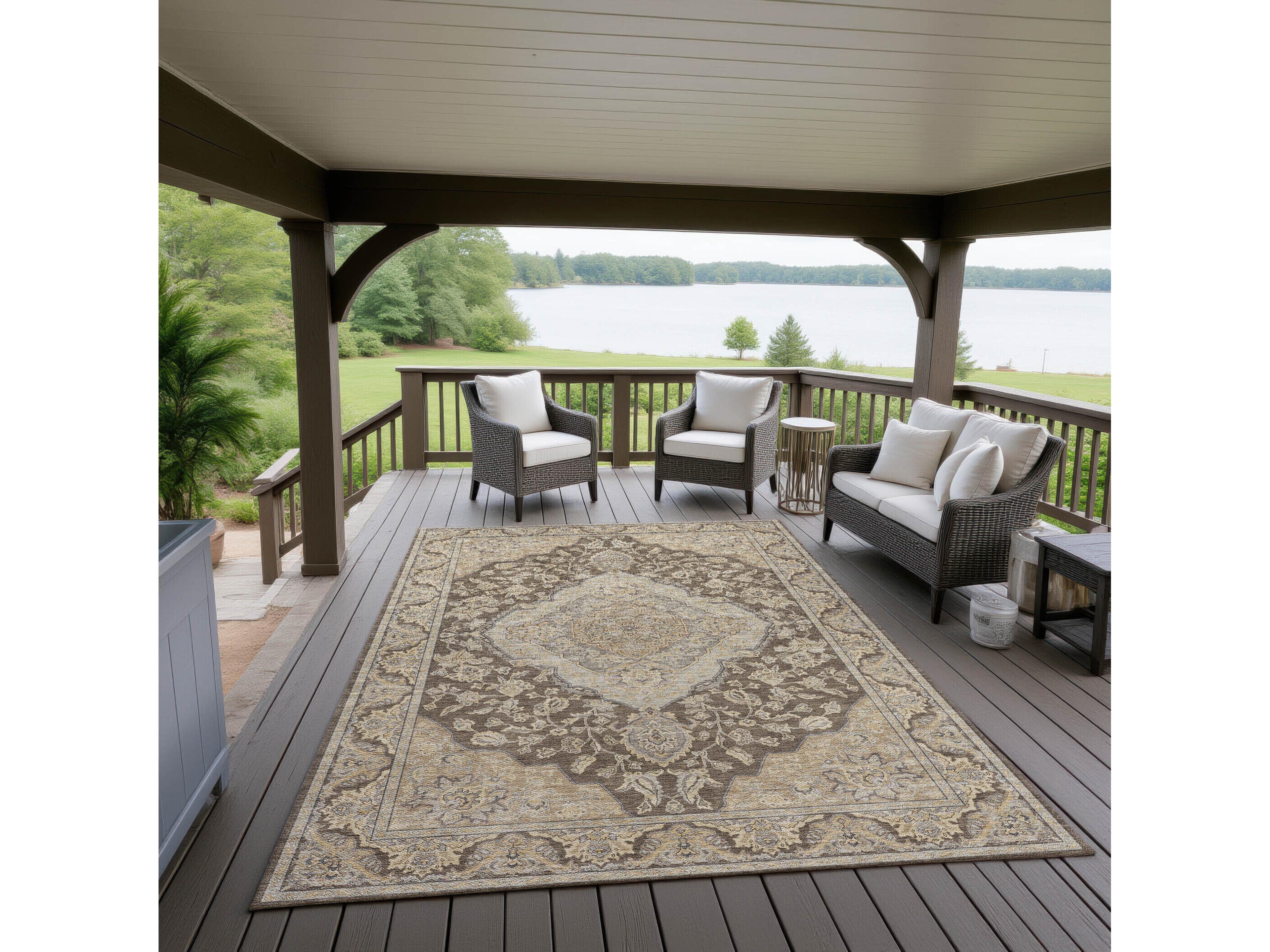 Dalyn Hatay Bordered Area Rug