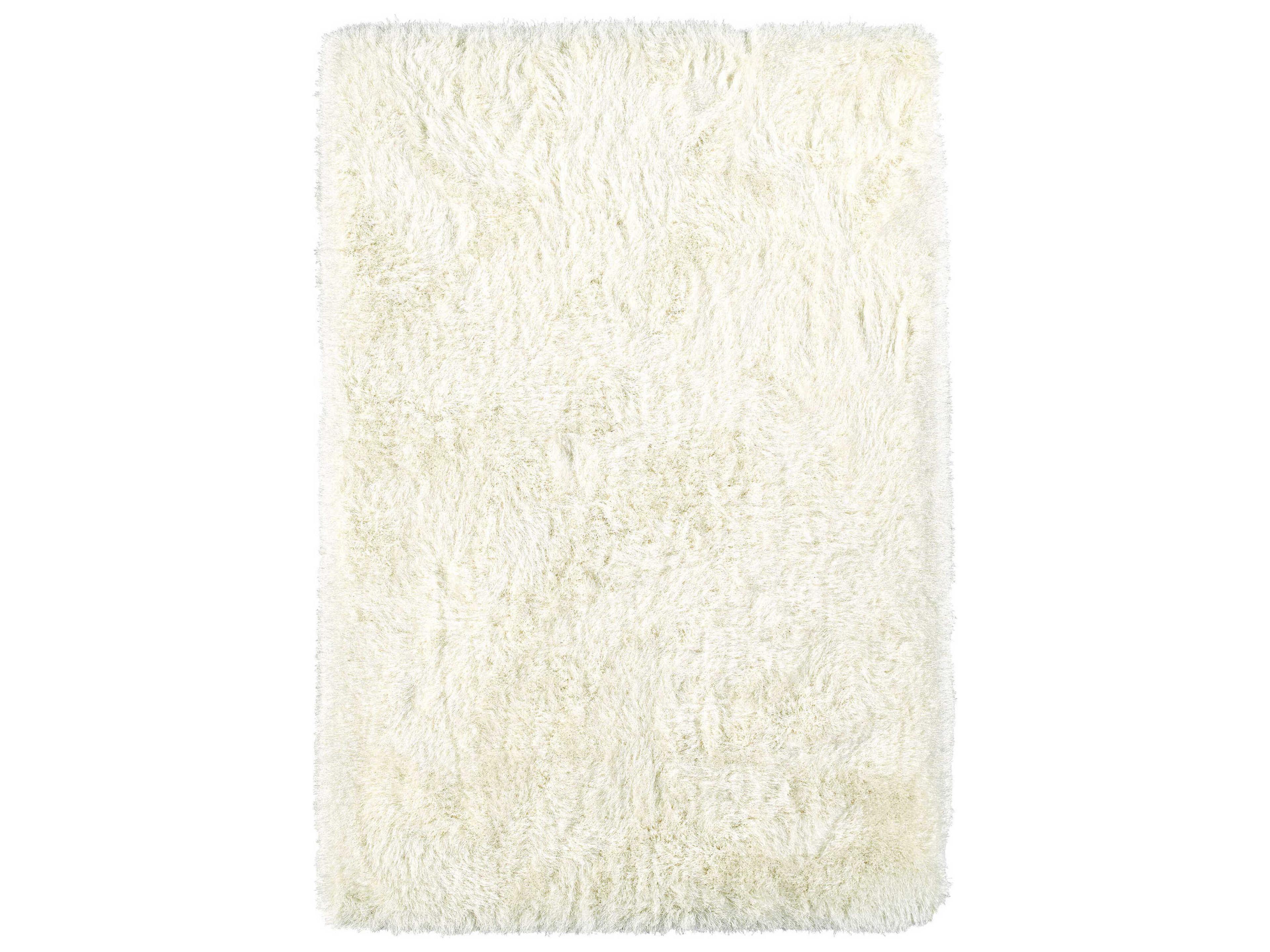 Impact Shag Area Rug Ivory Plush Hand-Tufted