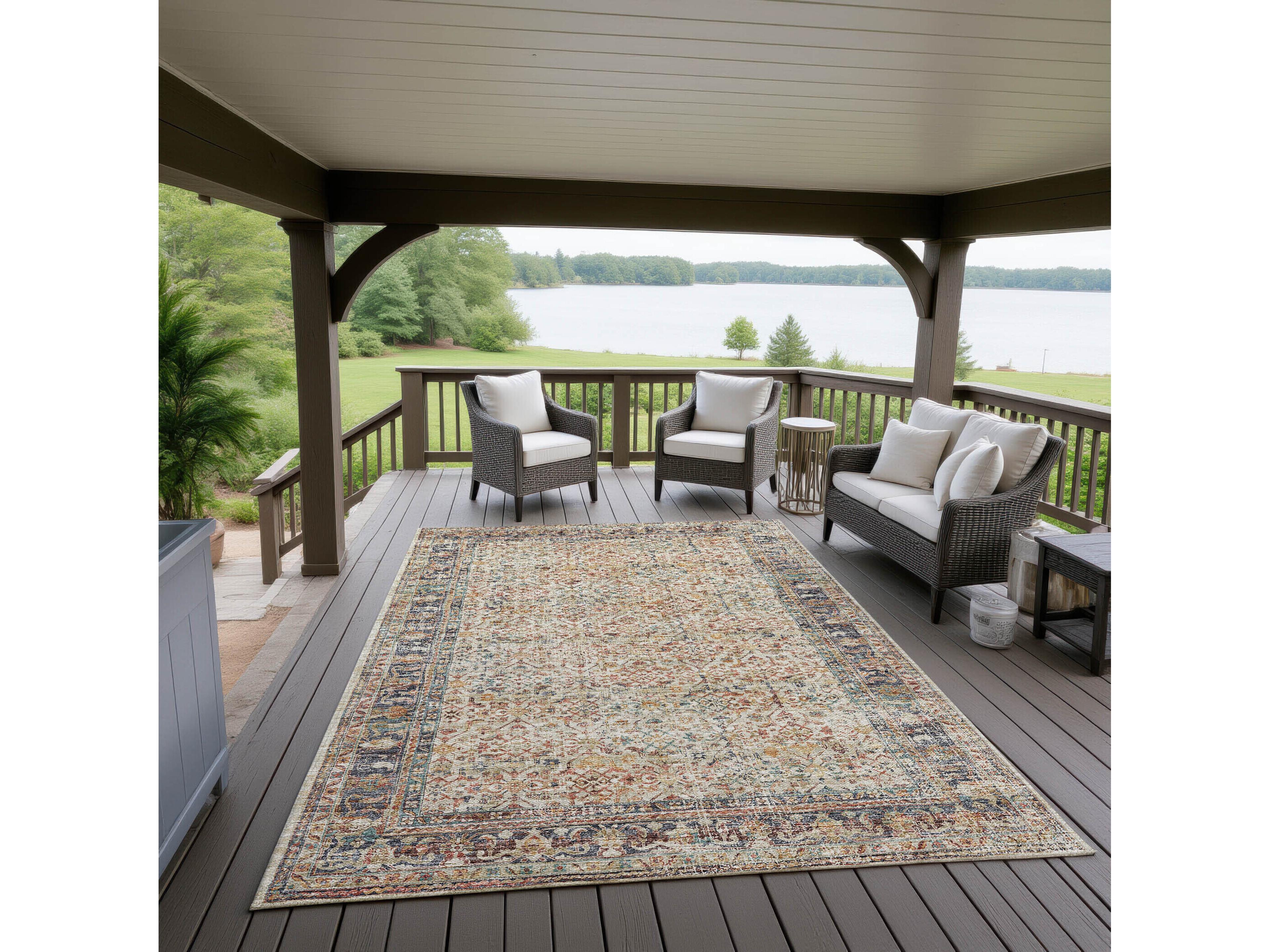 Dalyn Jericho Bordered Area Rug