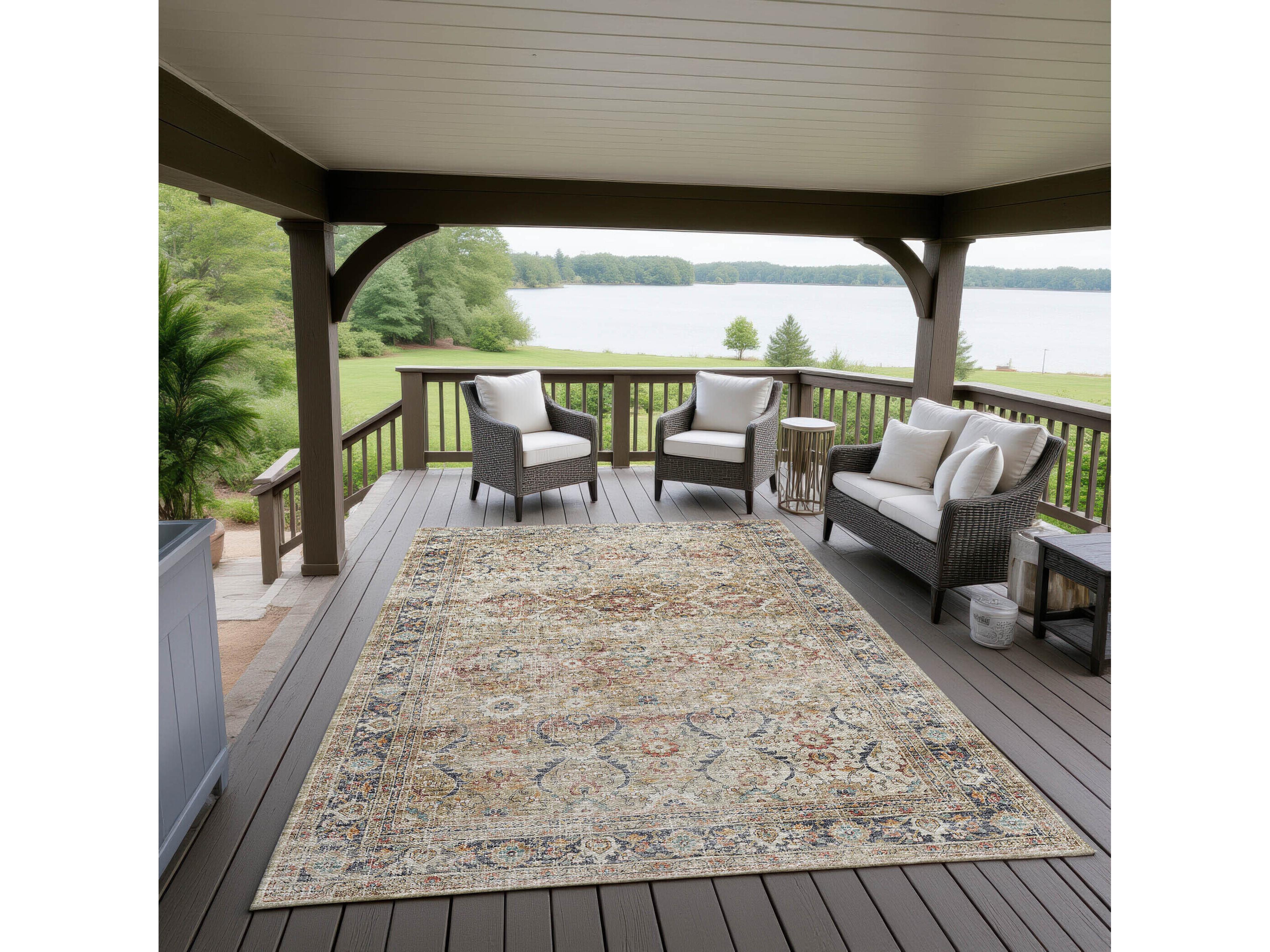 Dalyn Jericho Bordered Area Rug