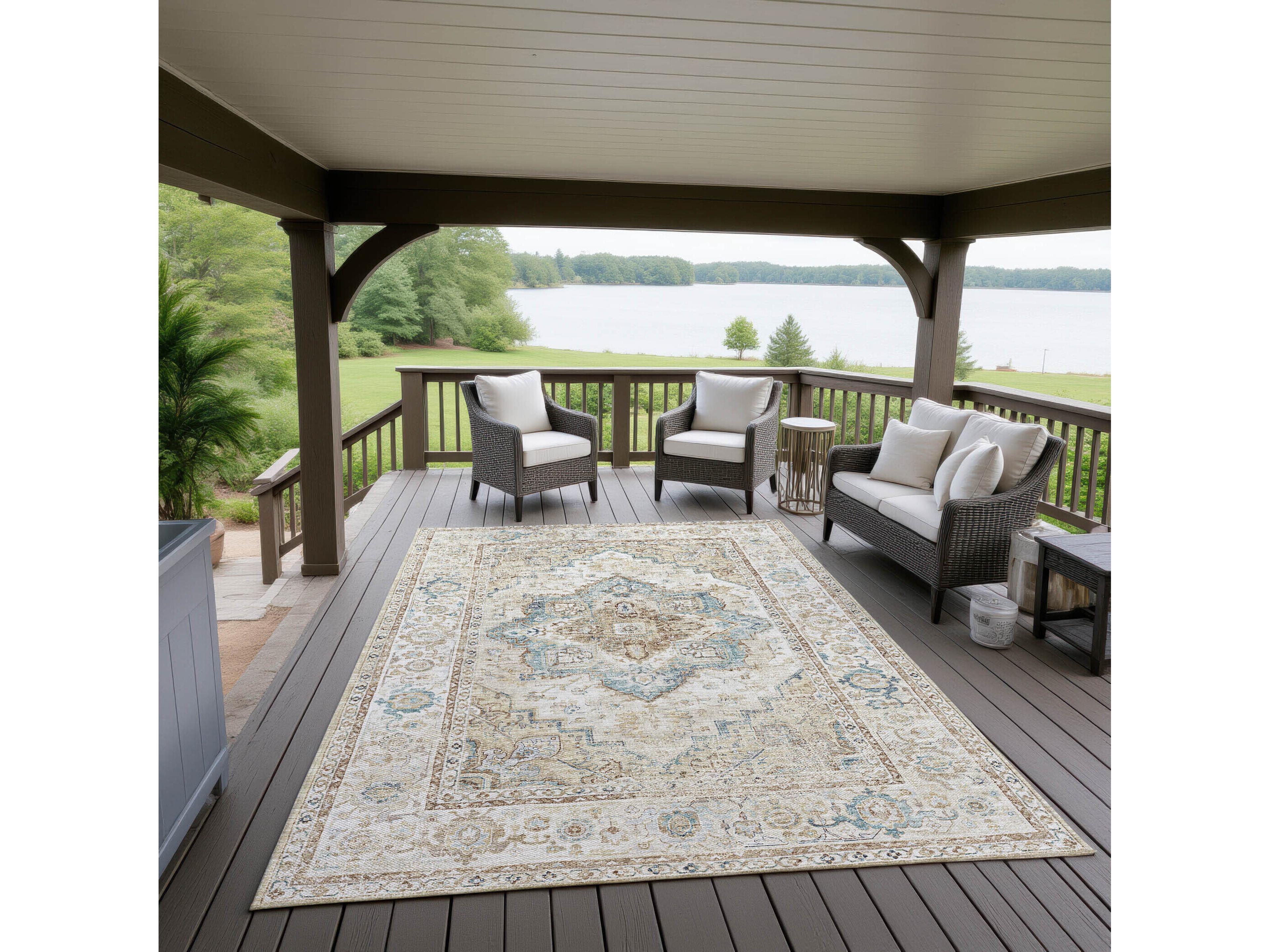Dalyn Jericho Bordered Area Rug