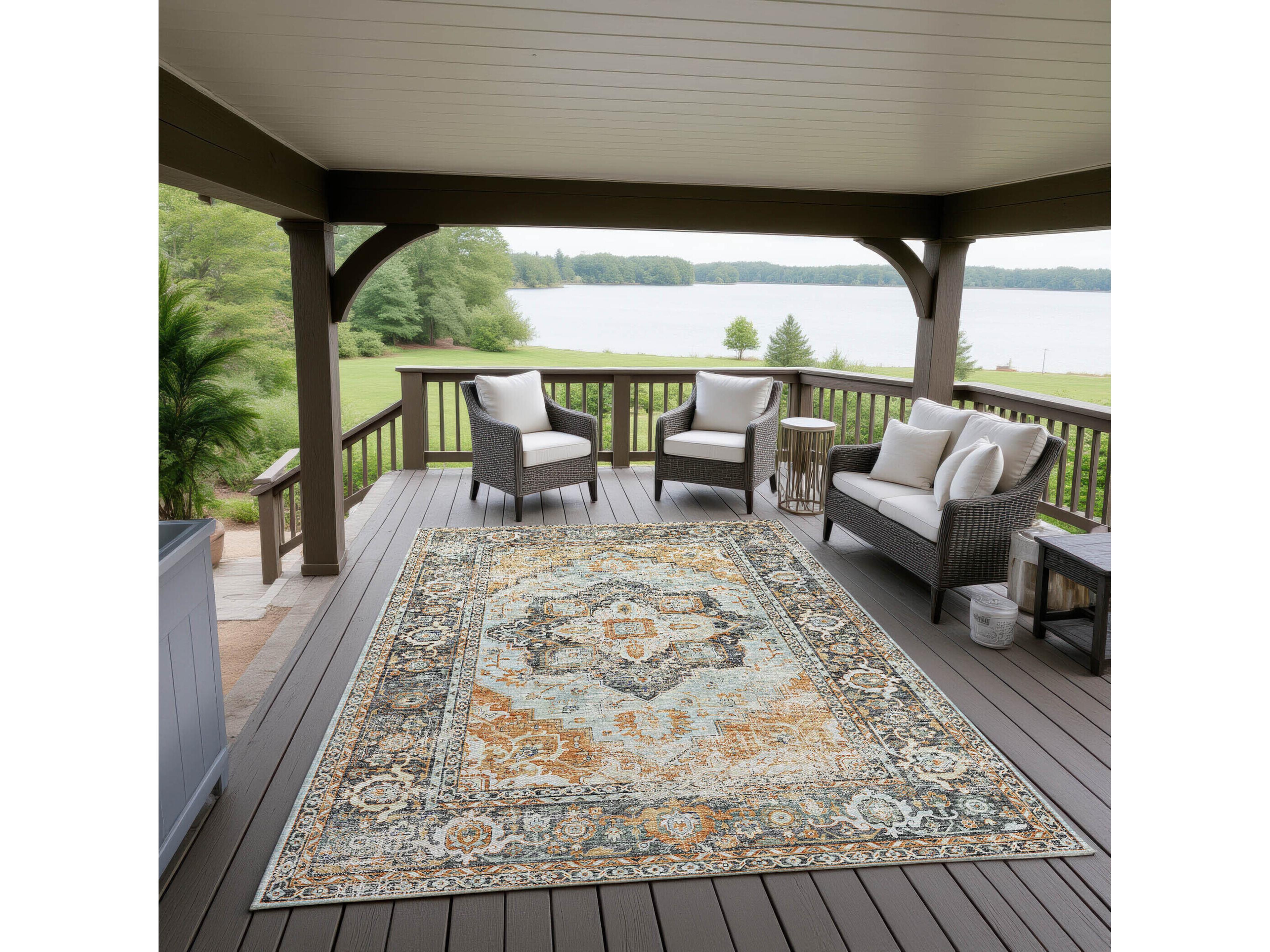 Dalyn Jericho Bordered Area Rug