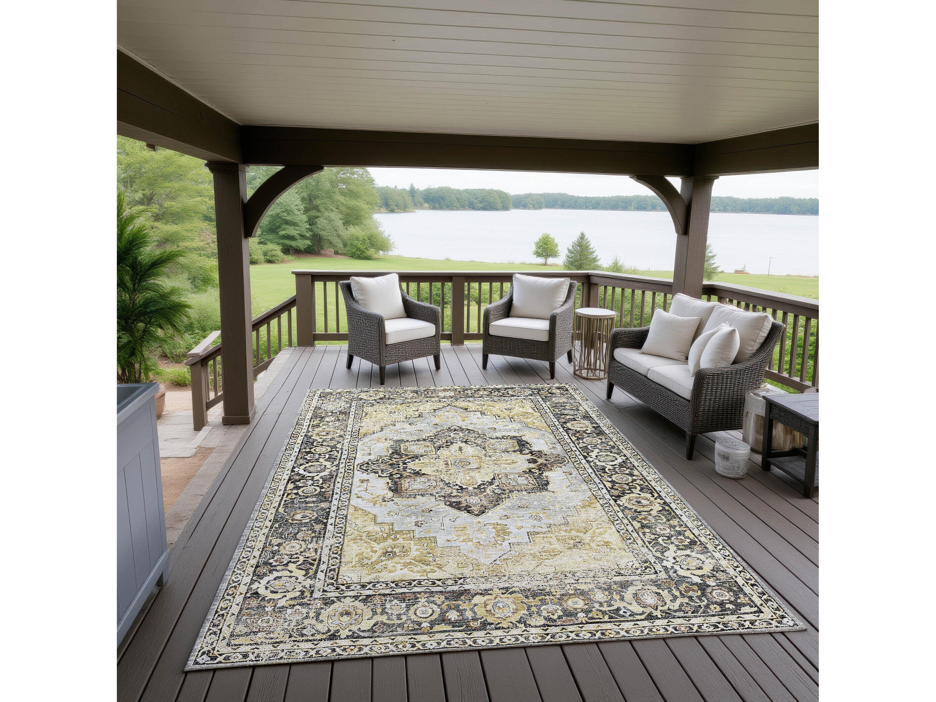 Dalyn Jericho Bordered Area Rug