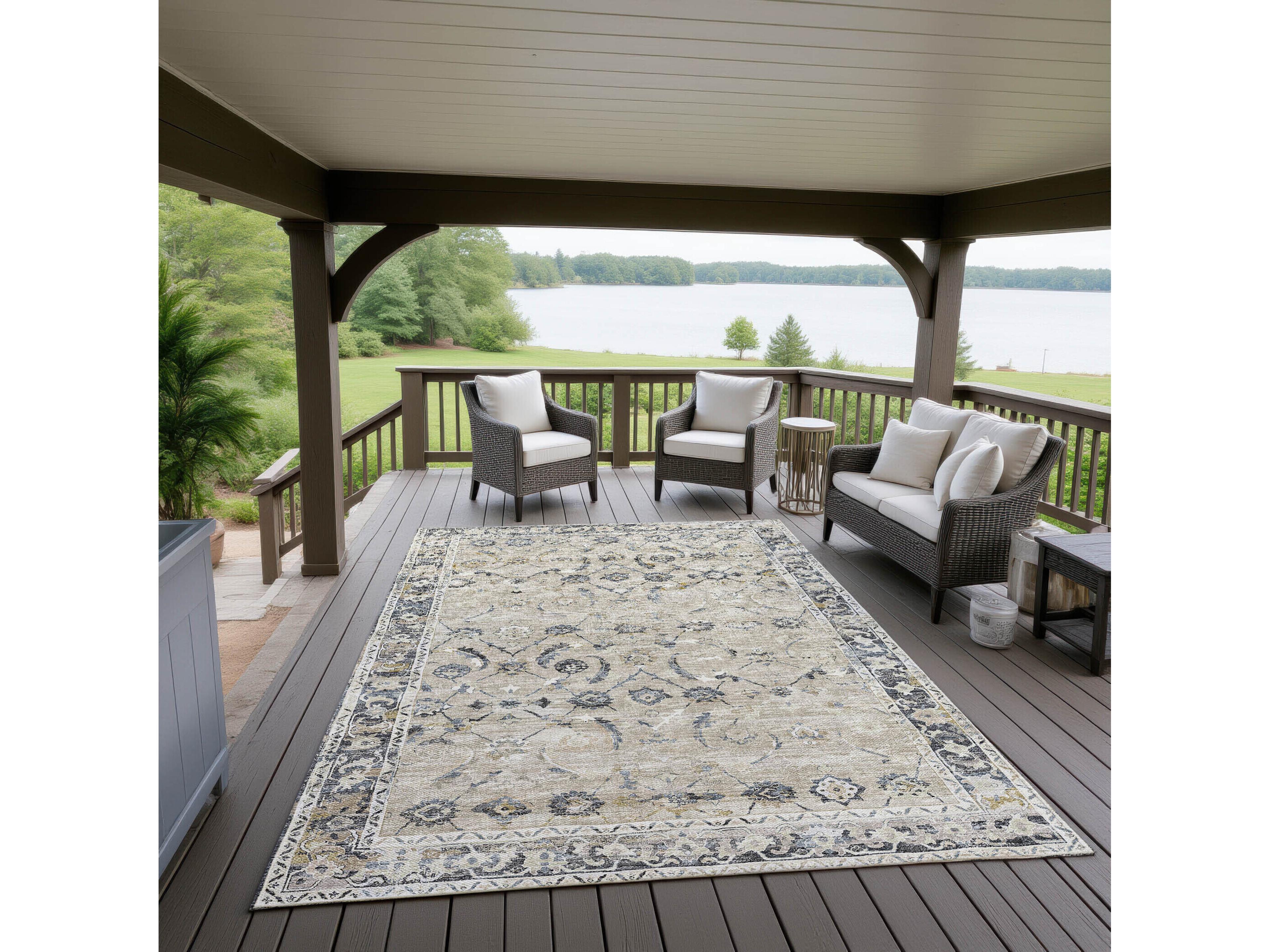 Dalyn Jericho Bordered Area Rug