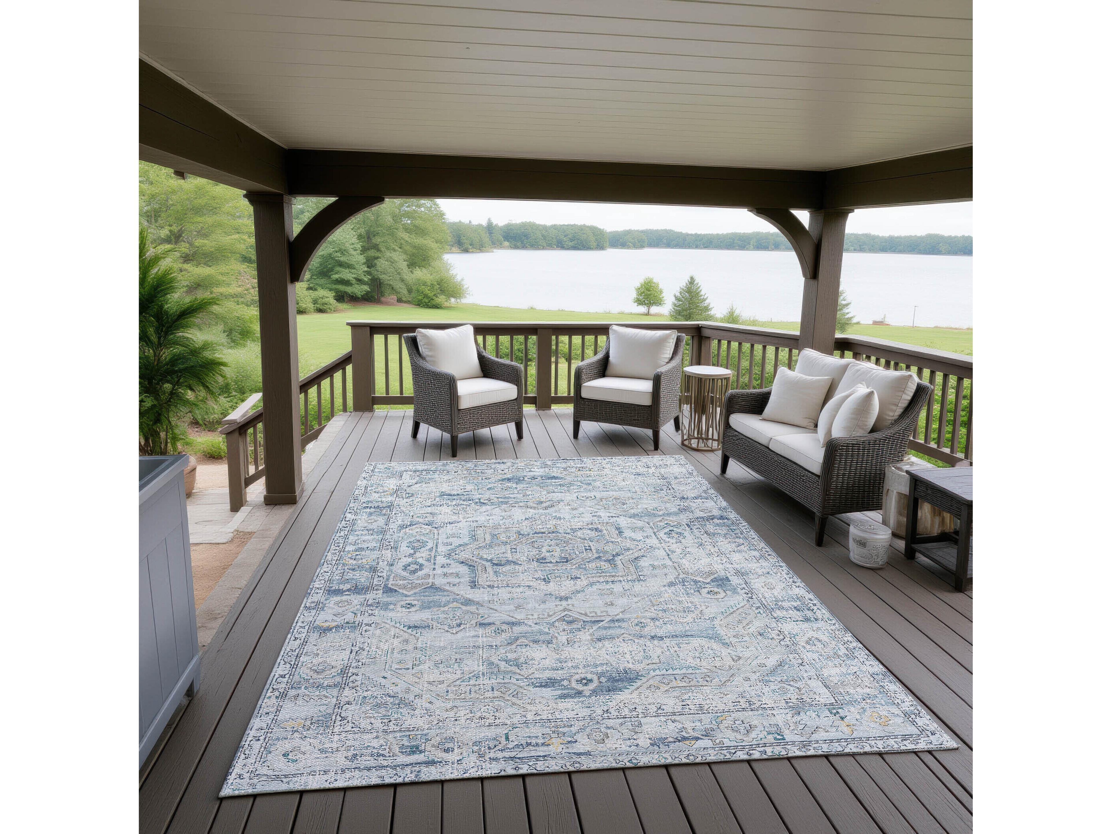 Dalyn Jericho Bordered Area Rug