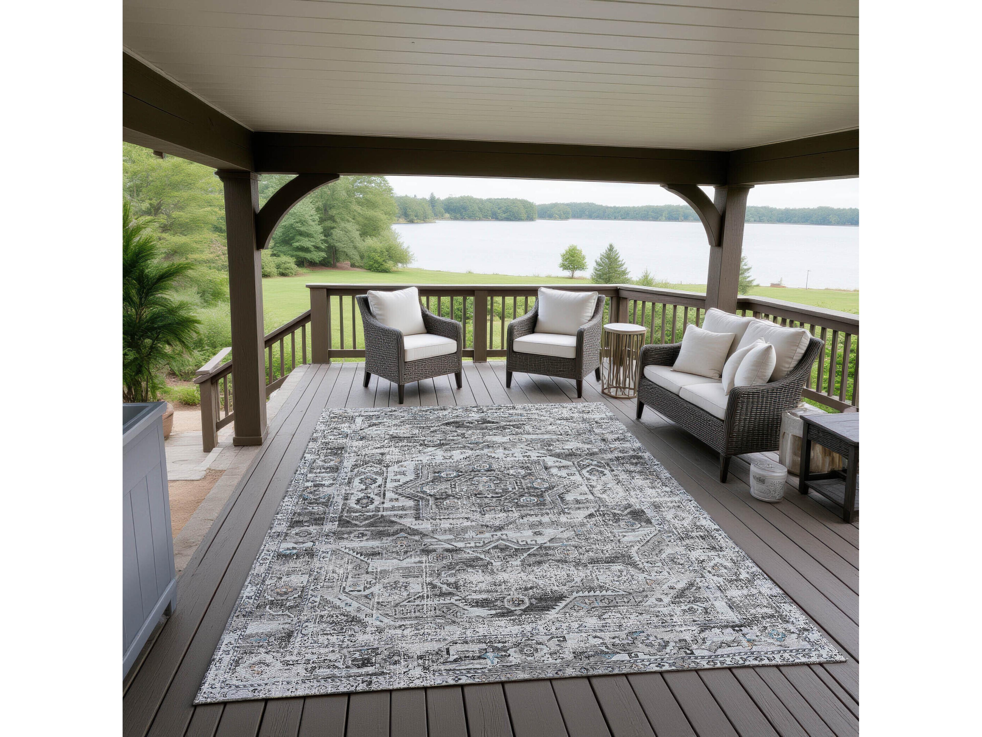 Dalyn Jericho Bordered Area Rug