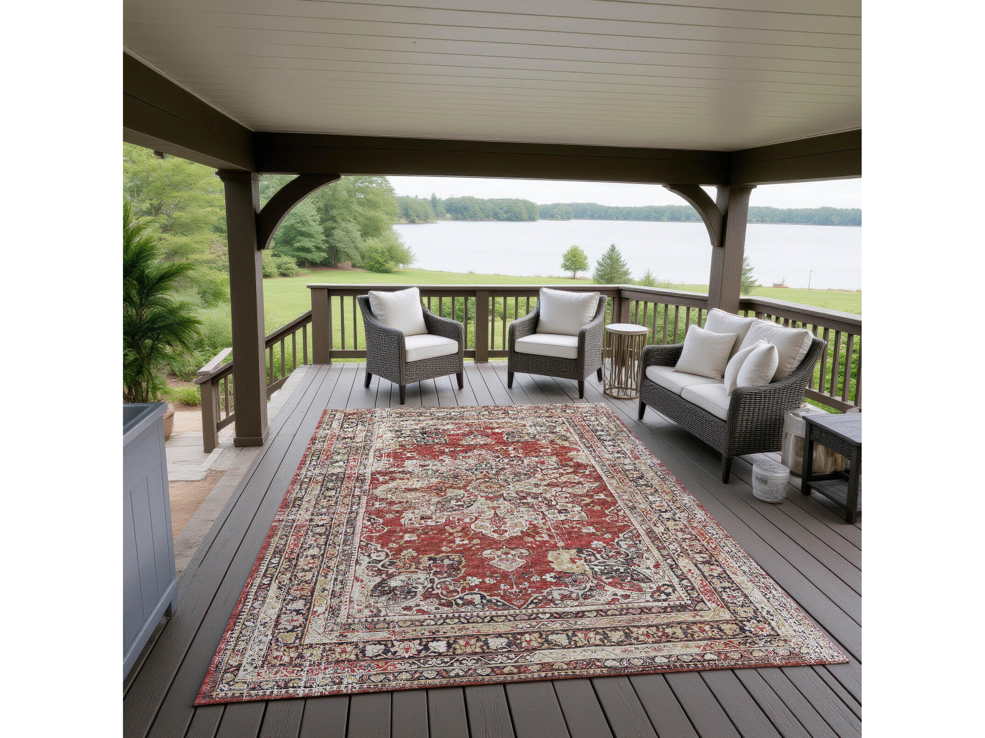 Dalyn Jericho Bordered Area Rug