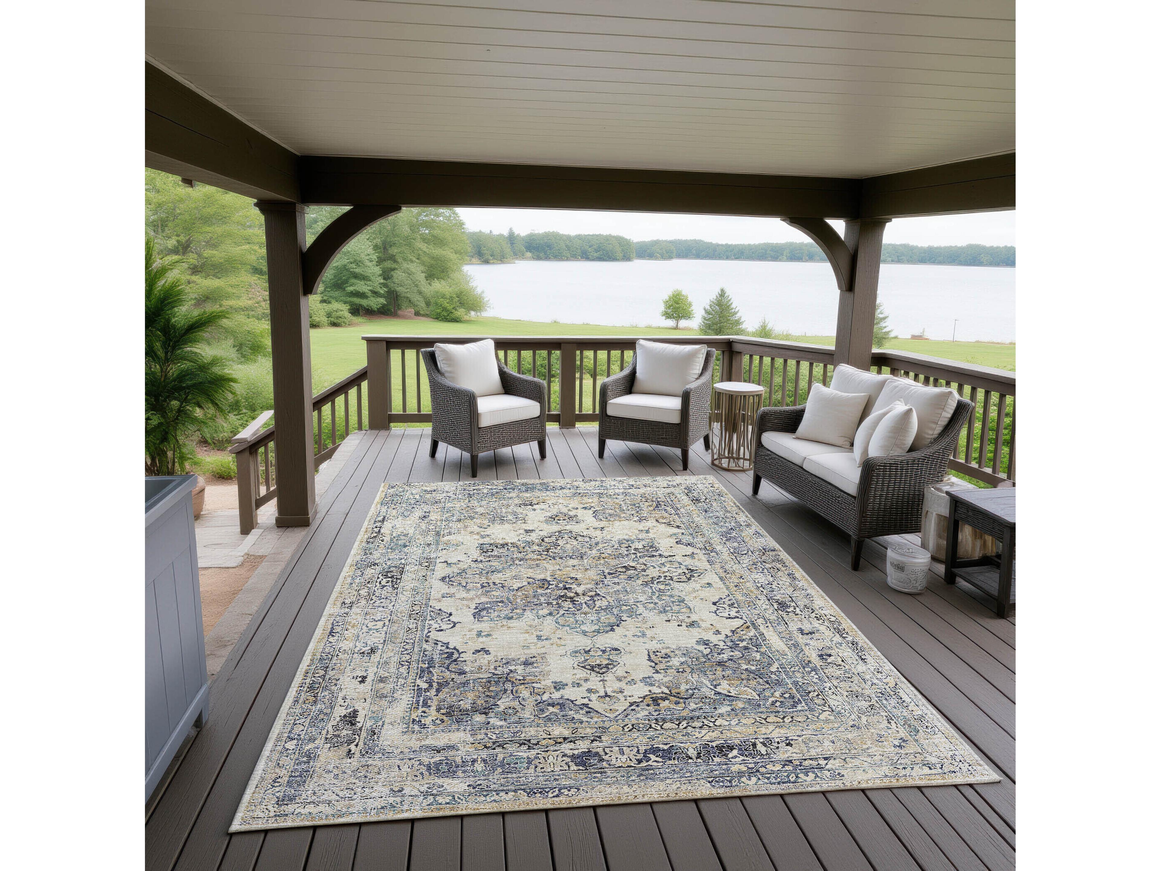 Dalyn Jericho Bordered Area Rug