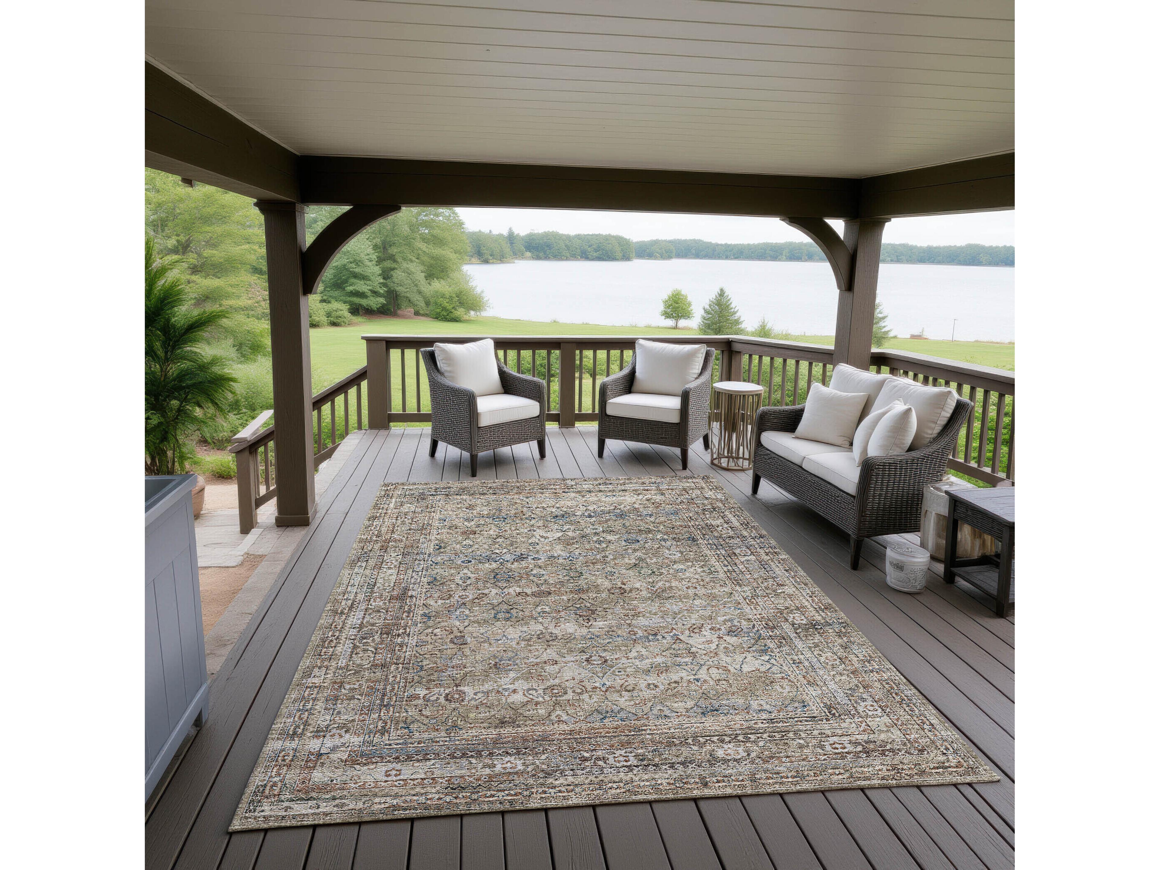 Dalyn Jericho Bordered Area Rug